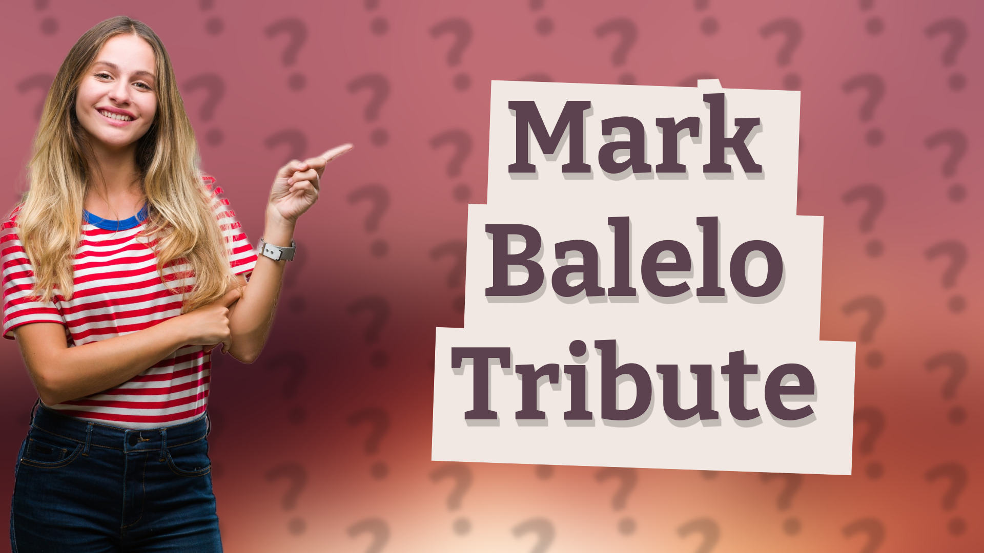 Mark Balelo Tribute