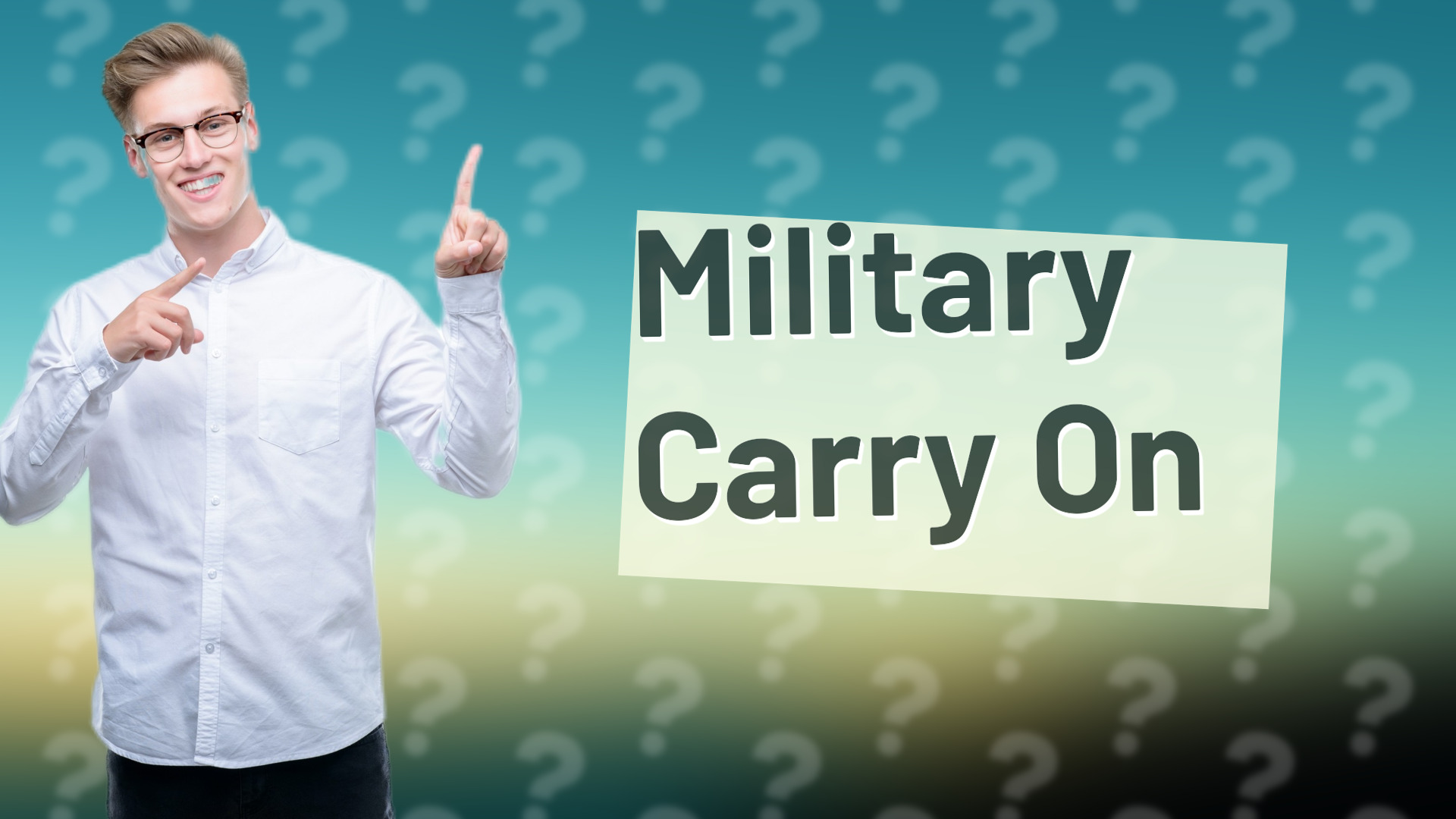 Military Carry On