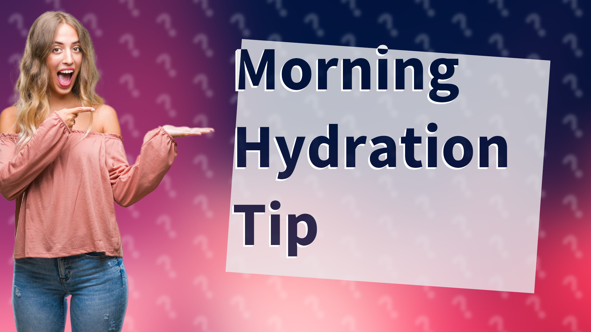 Morning Hydration Tip