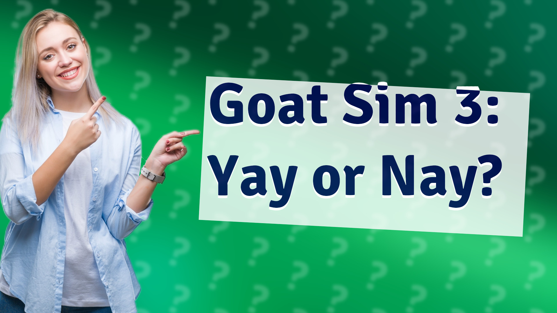 Goat Sim 3: Yay or Nay?