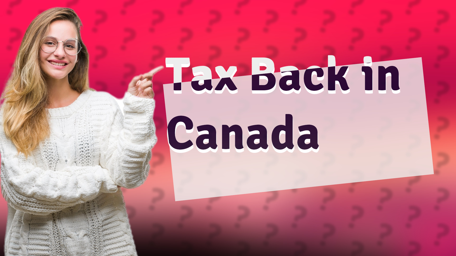 Tax Back in Canada