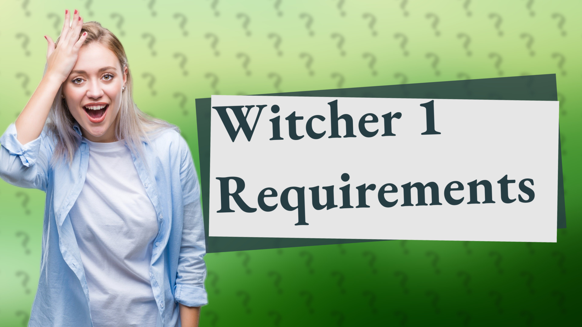Witcher 1 Requirements