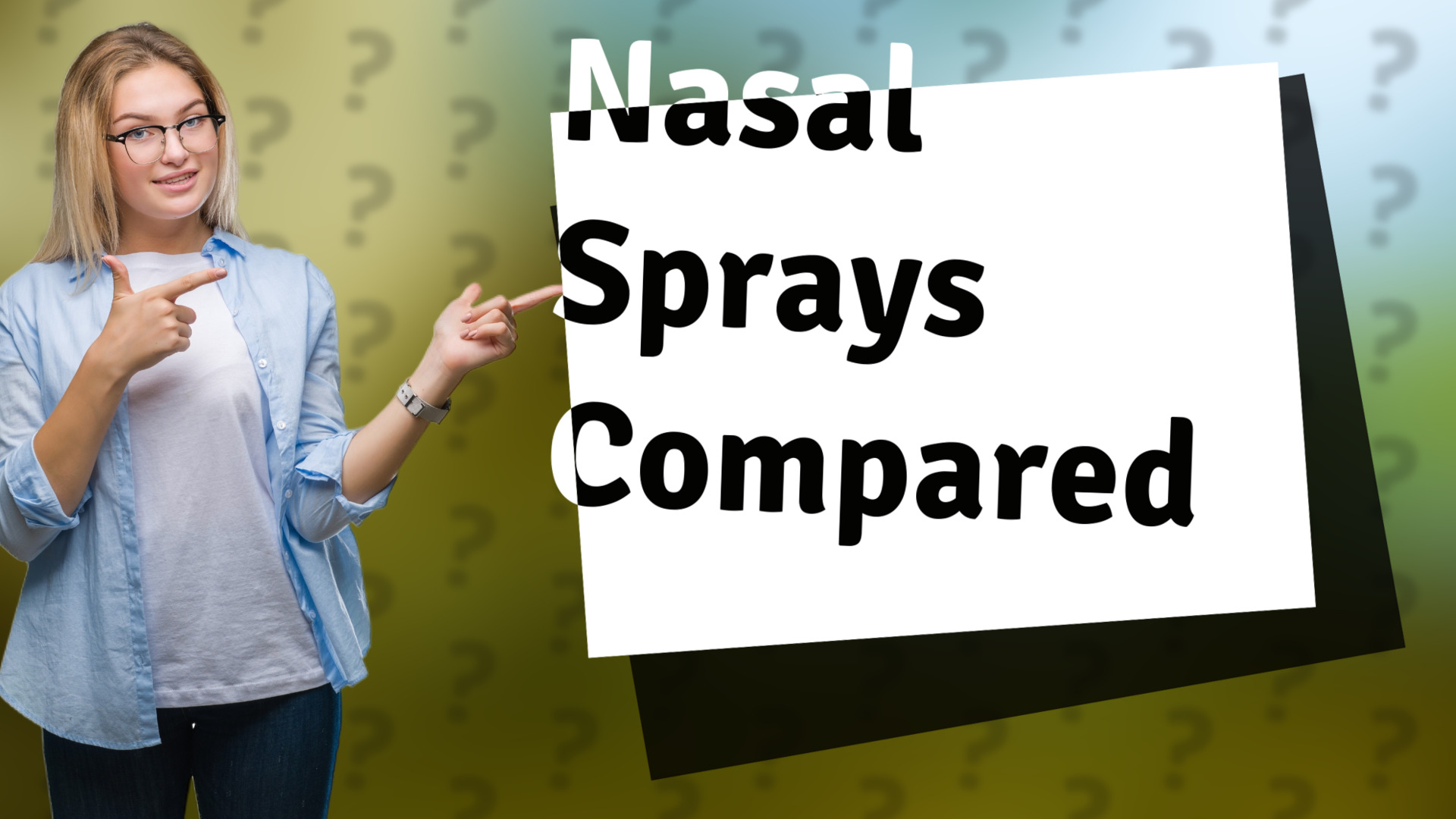 Nasal Sprays Compared