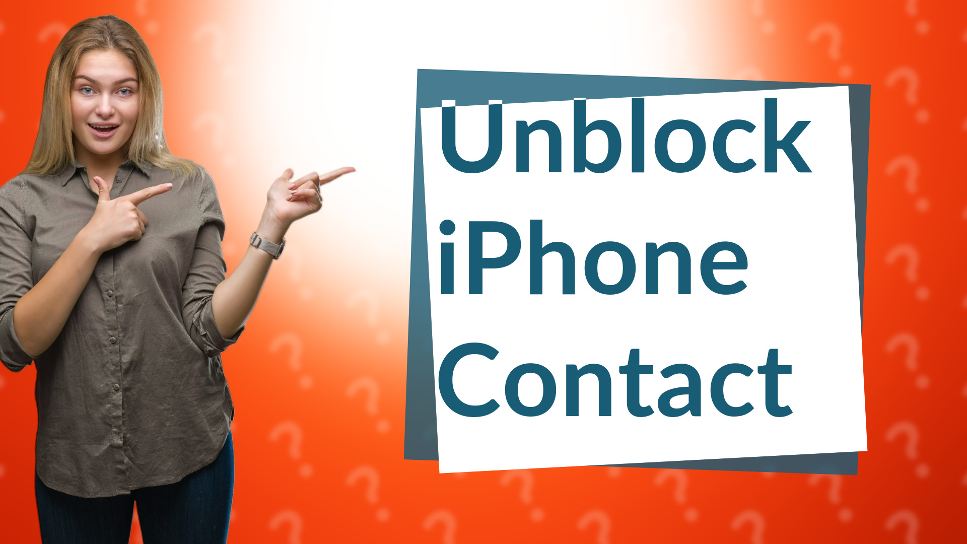 Unblock iPhone Contact