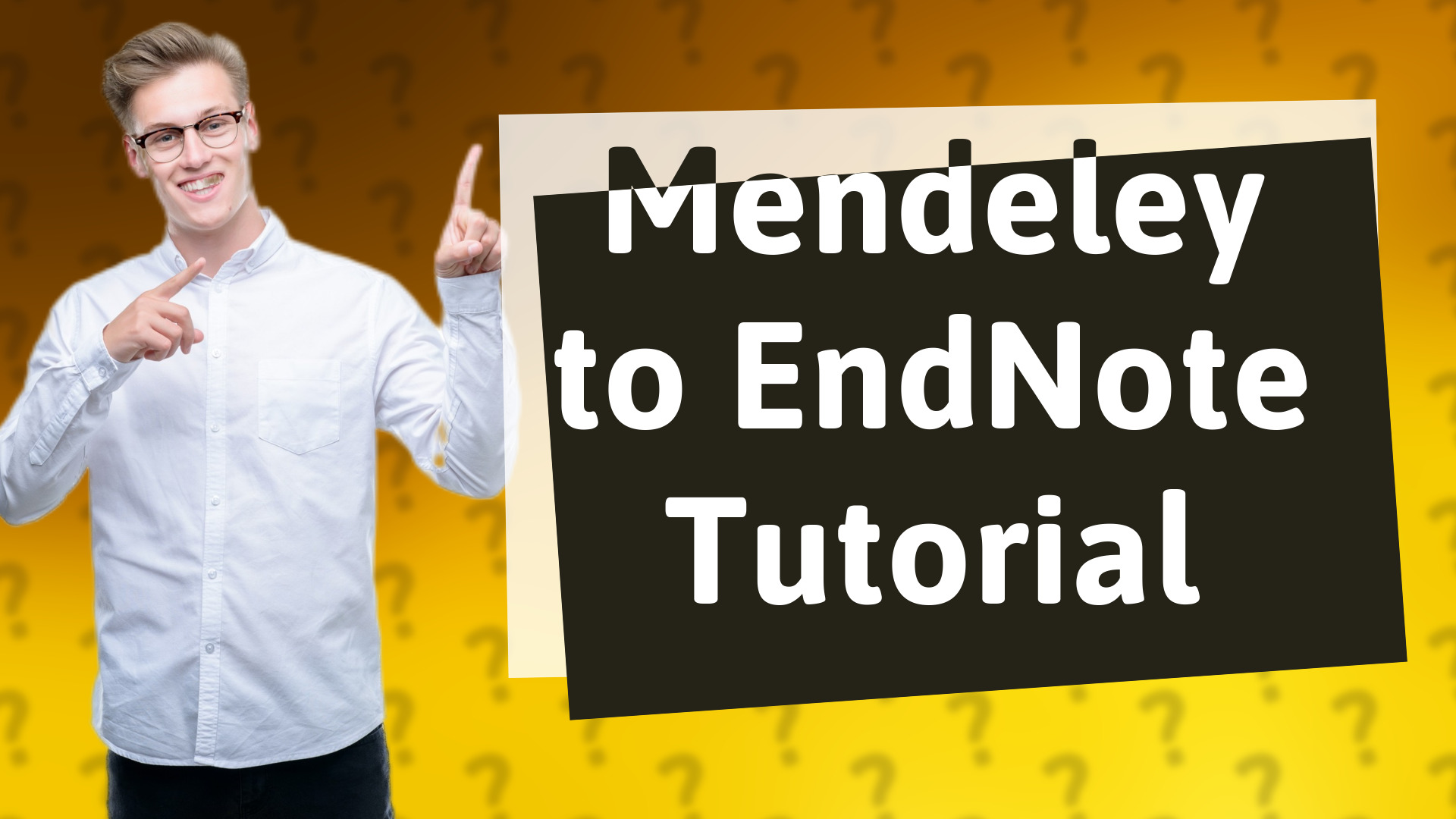 Mendeley to EndNote Tutorial