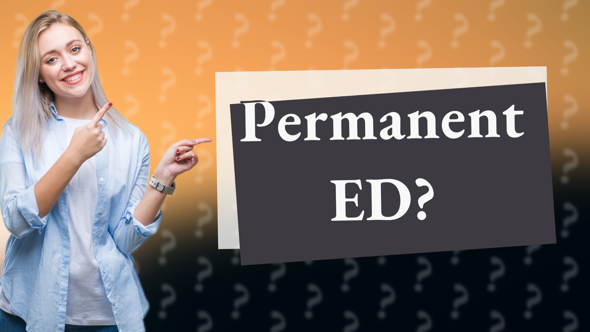 Permanent ED?