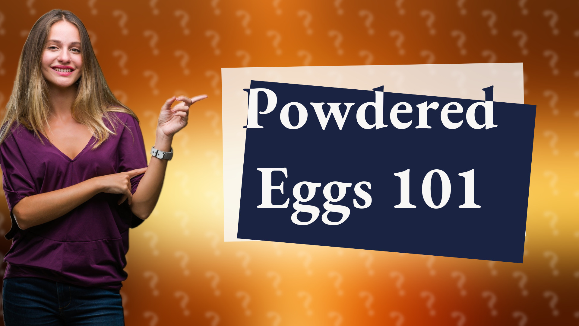 Powdered Eggs 101