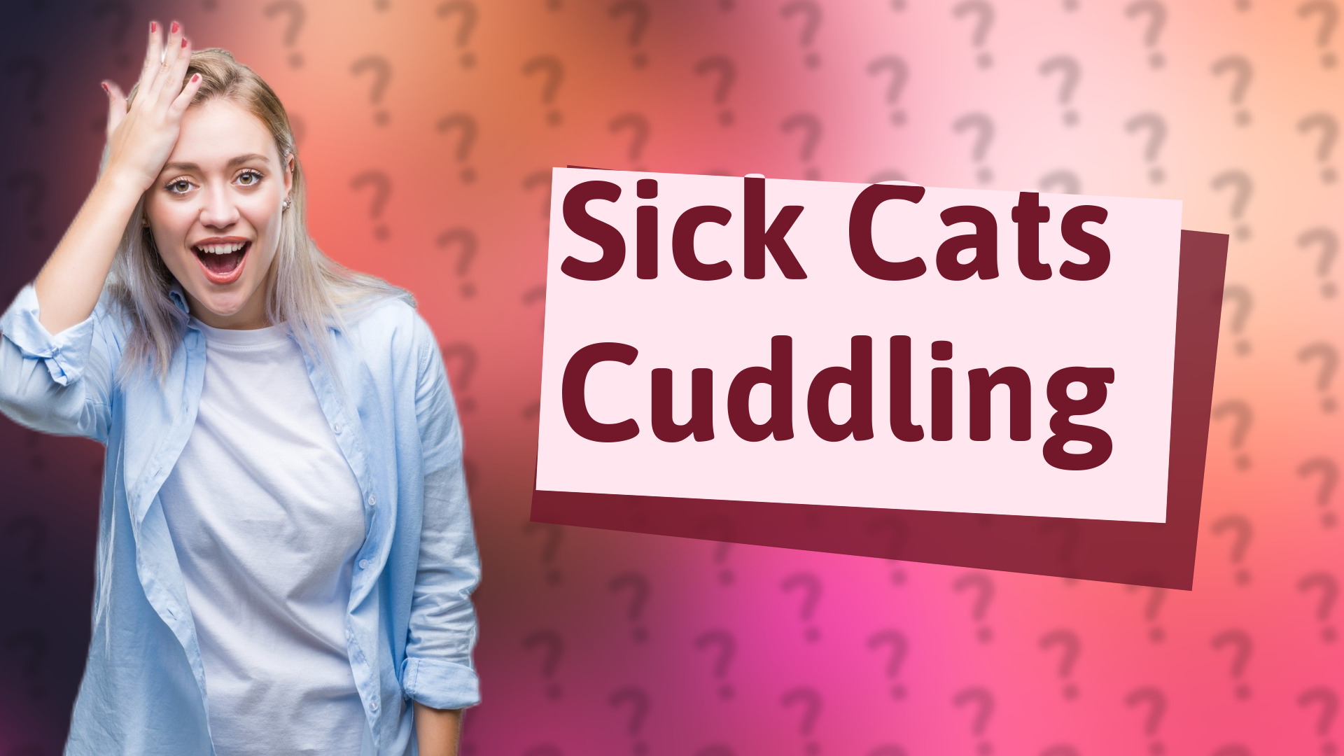 Sick Cats Cuddling