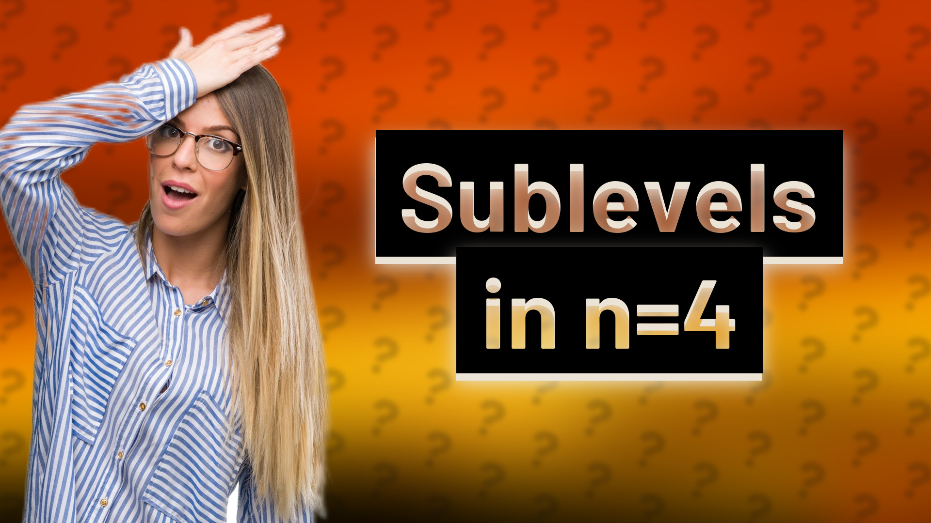 Sublevels in n=4