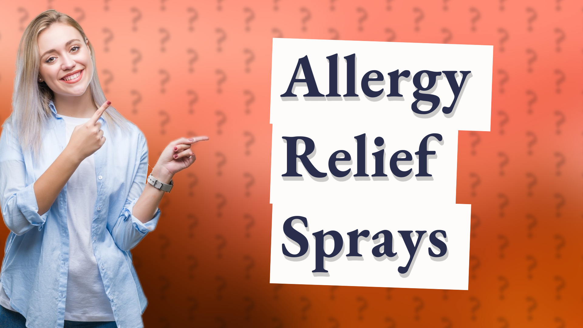 Allergy Relief Sprays