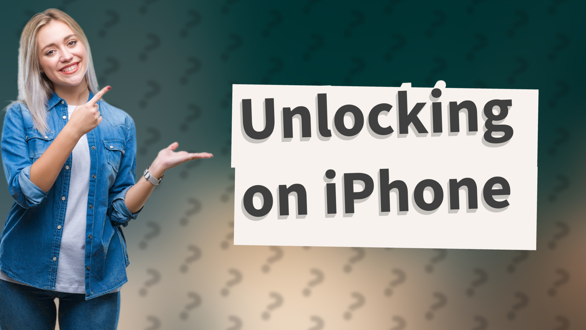 Unlocking on iPhone