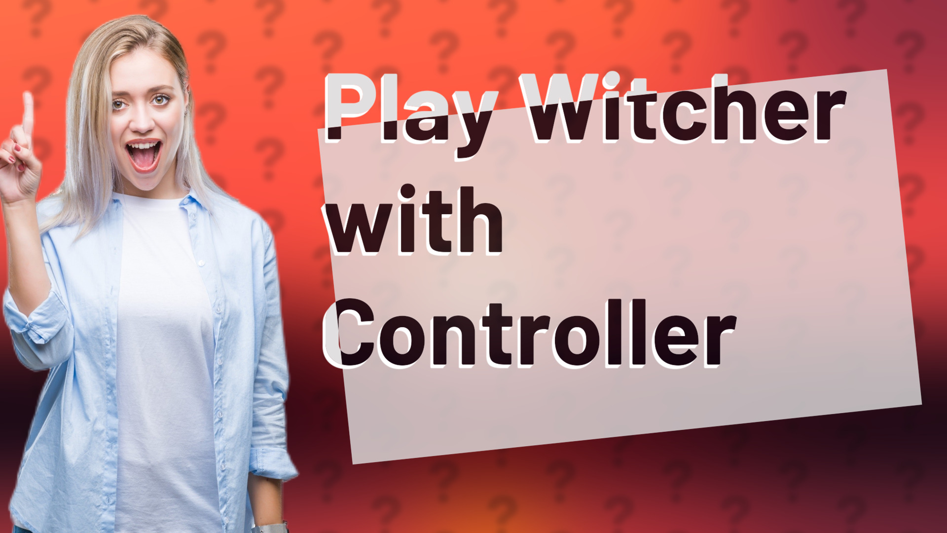 Play Witcher with Controller