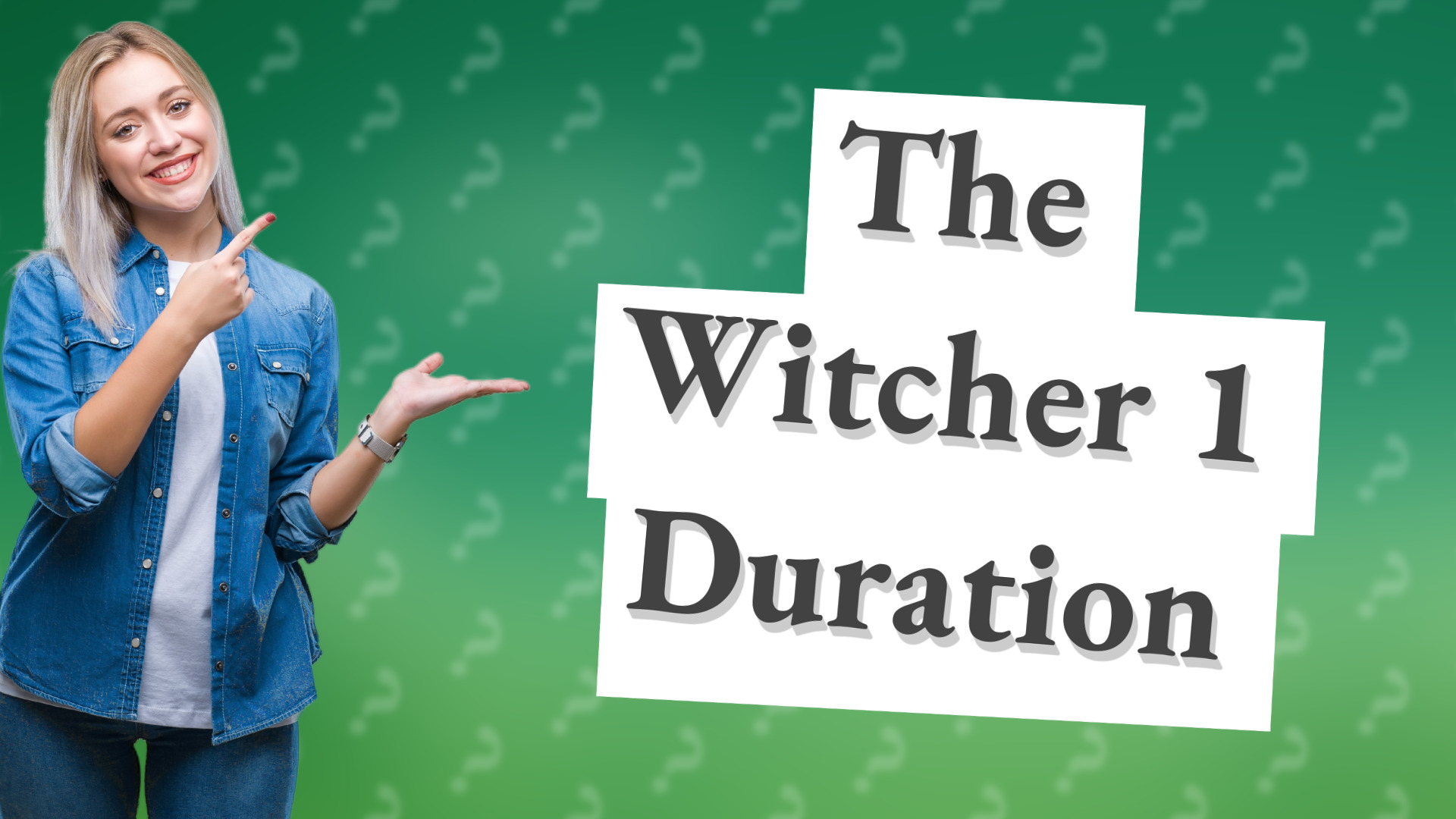 The Witcher 1 Duration