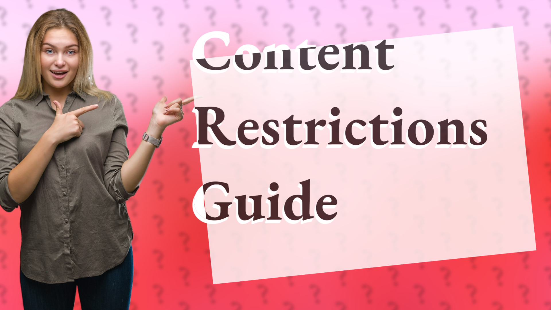 Content Restrictions Guide