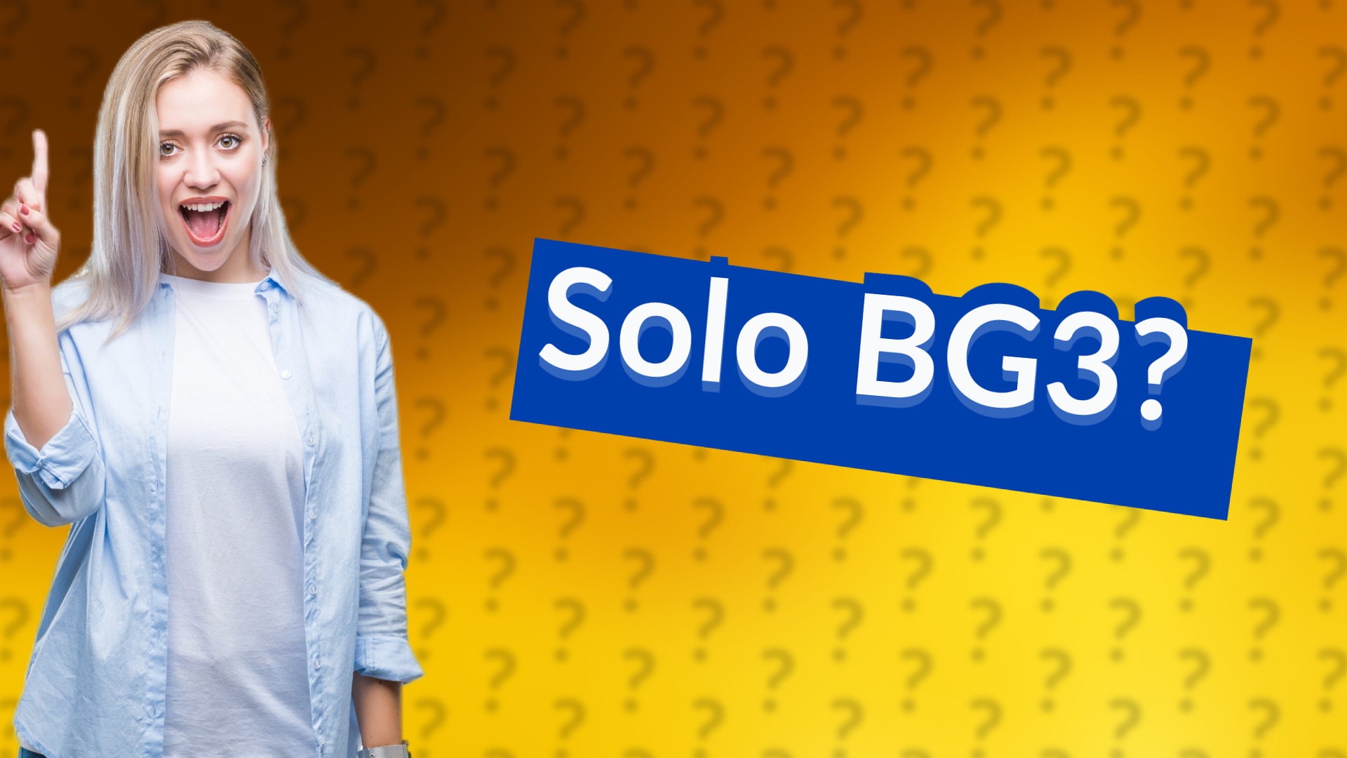 Solo BG3?