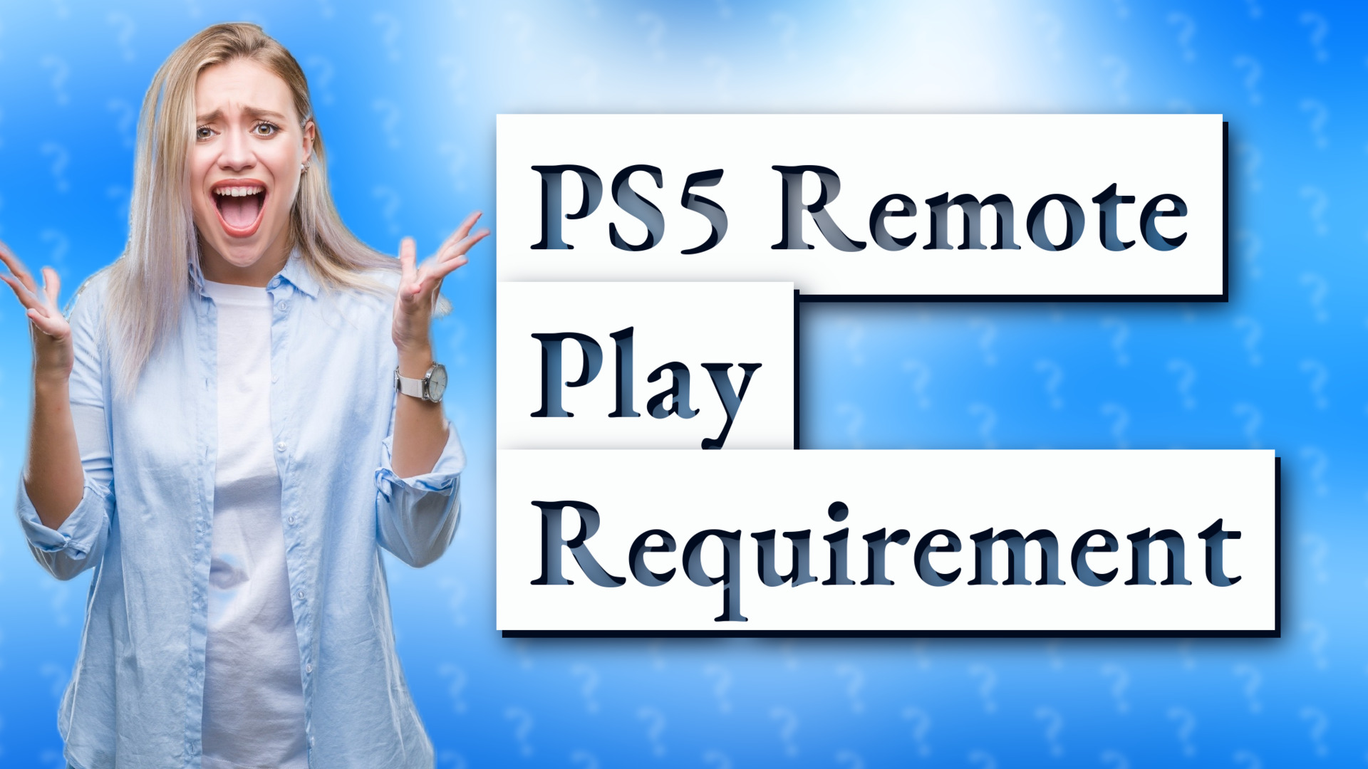PS5 Remote Play Requirement