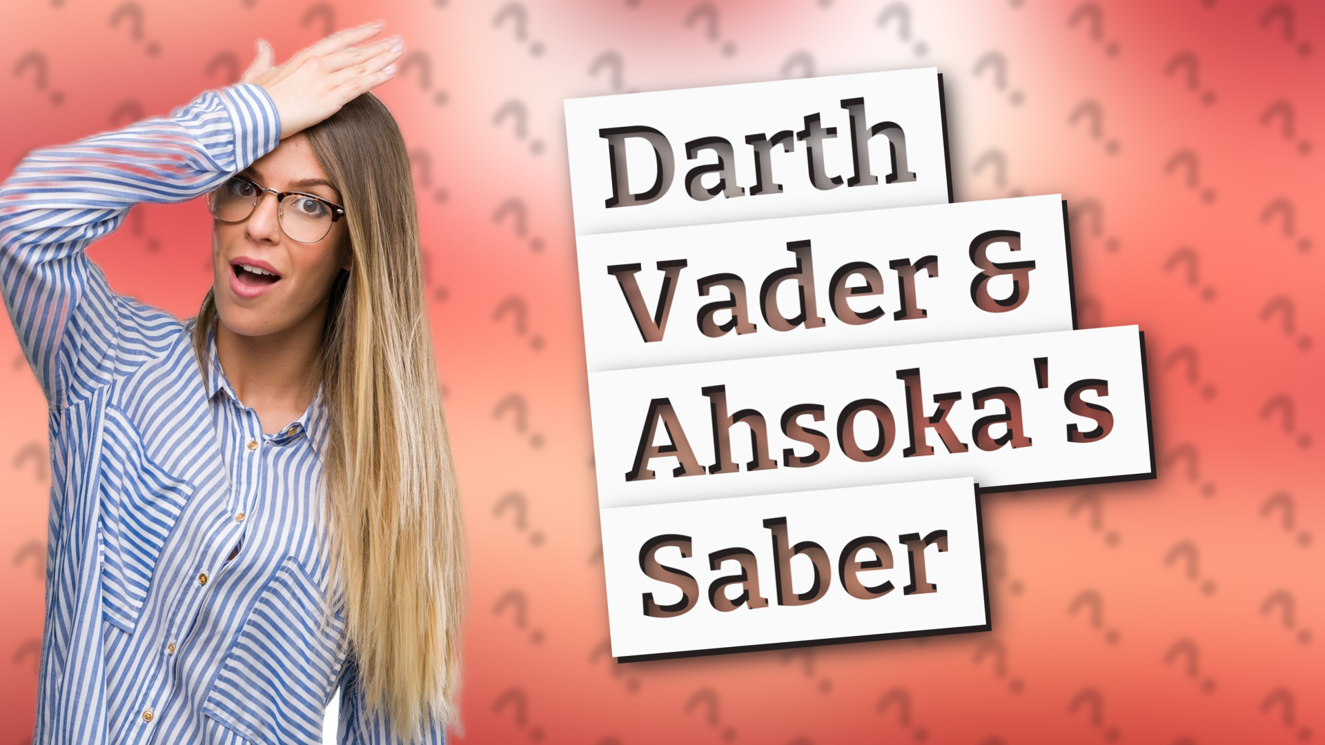 Darth Vader & Ahsoka's Saber
