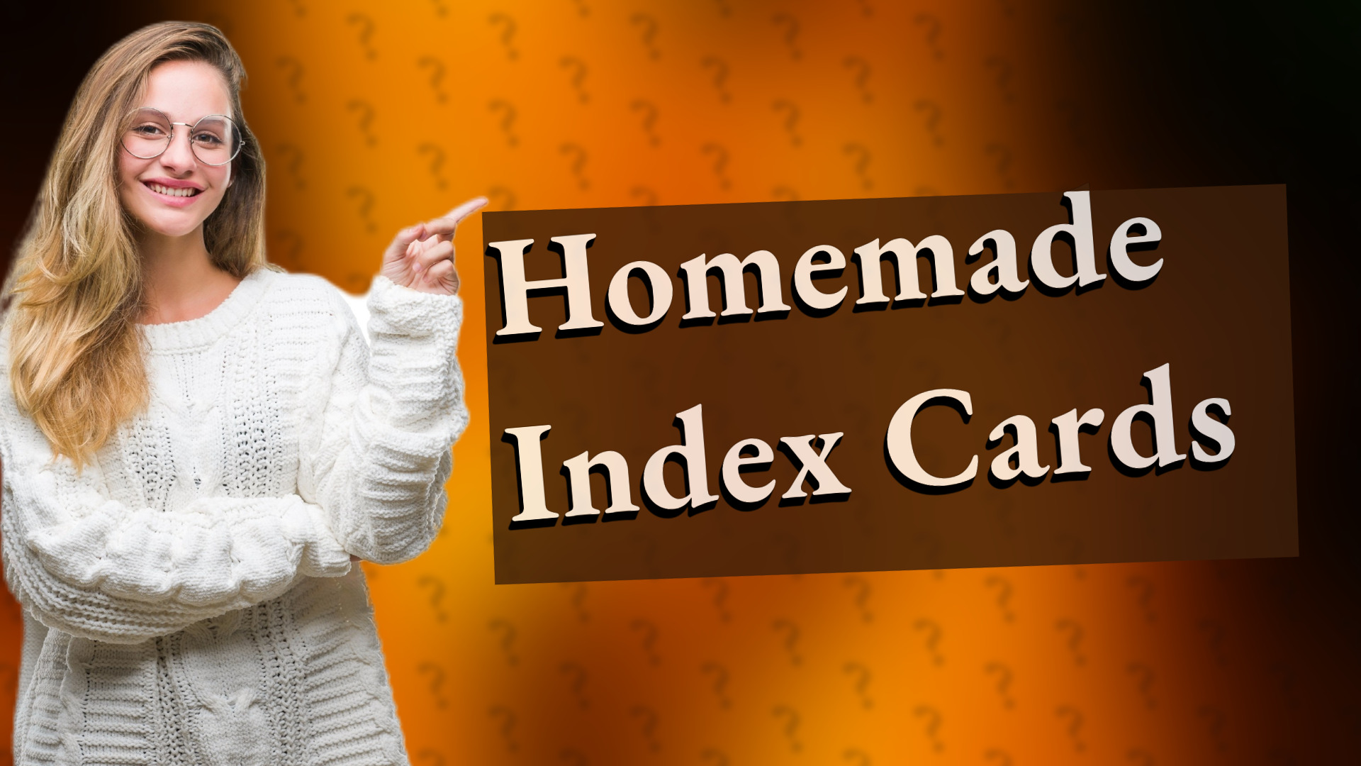 Homemade Index Cards