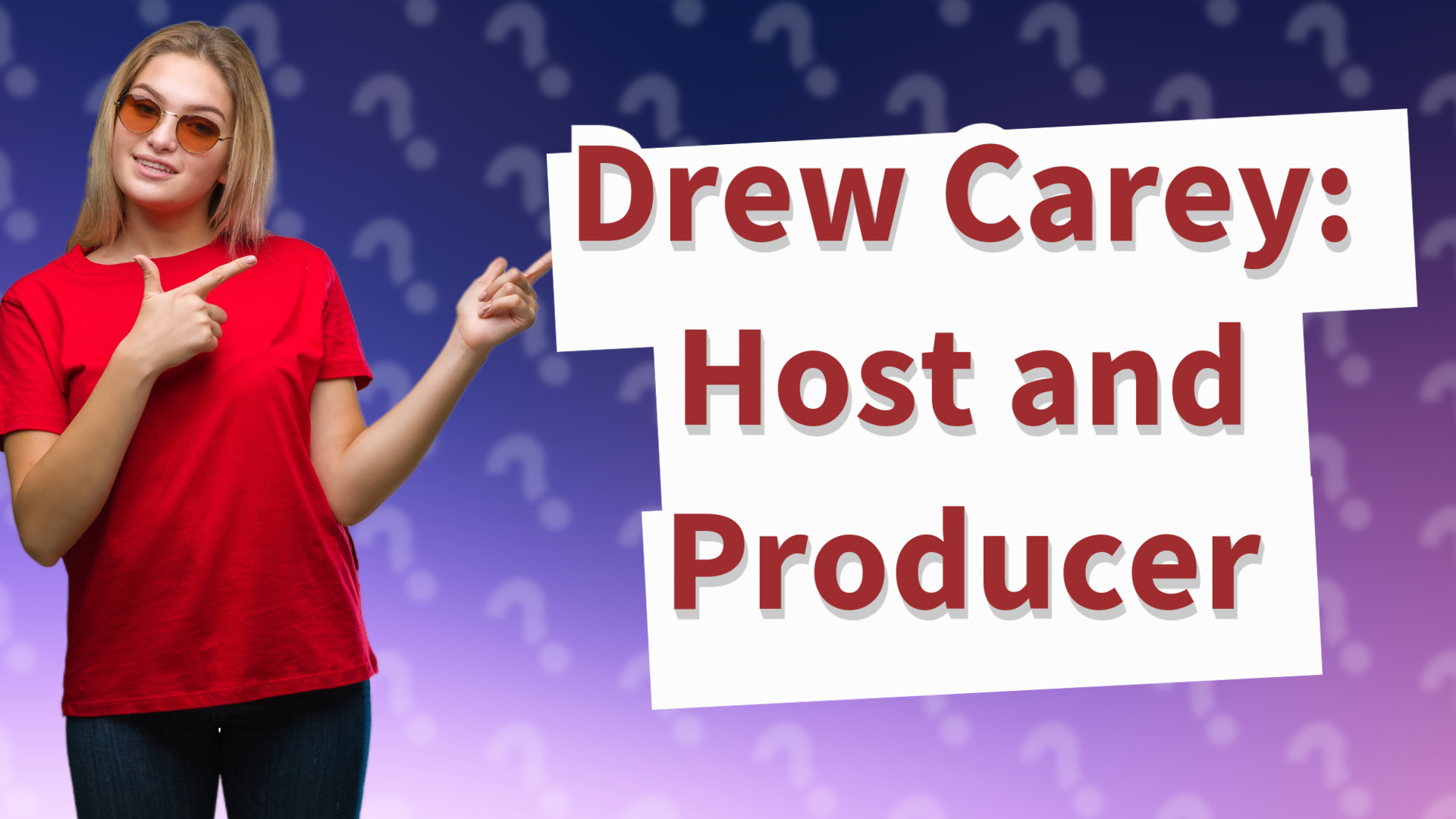 Drew Carey: Host and Producer