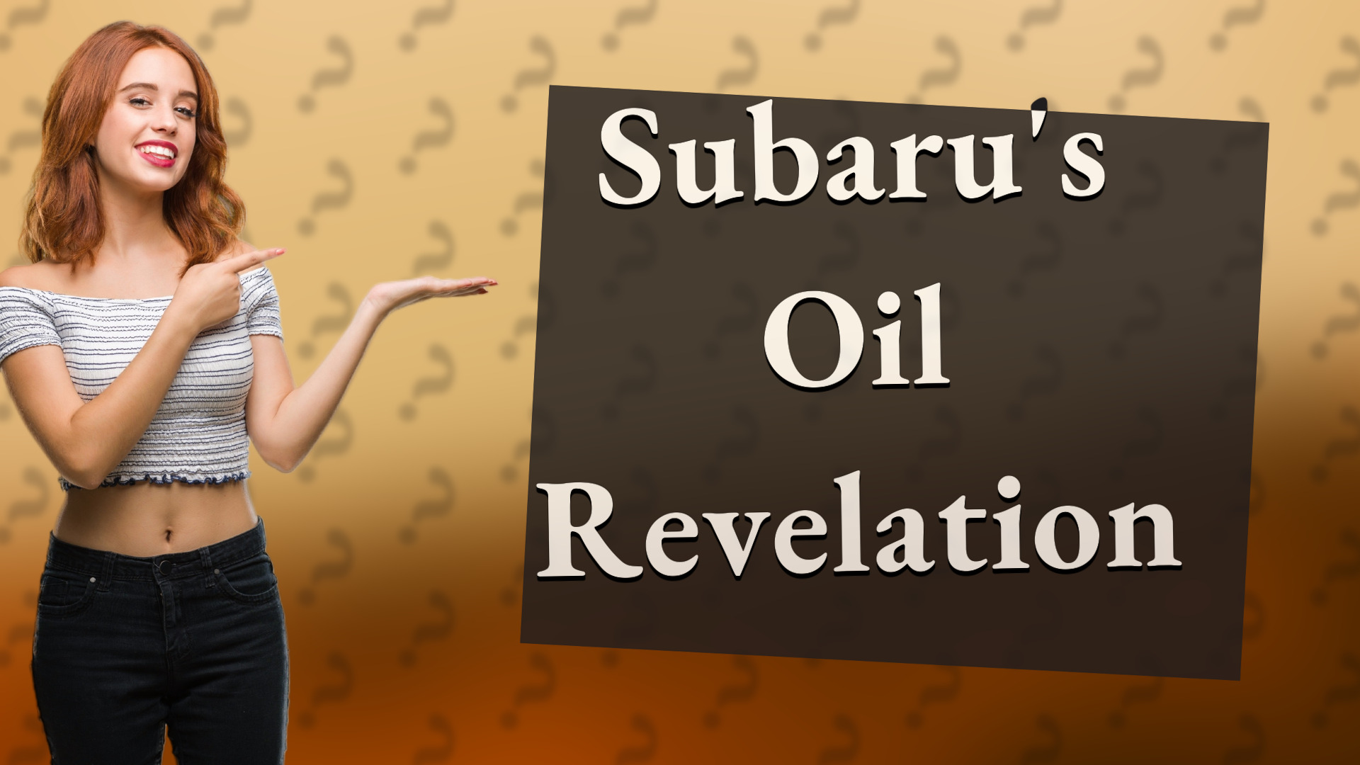 Subaru's Oil Revelation