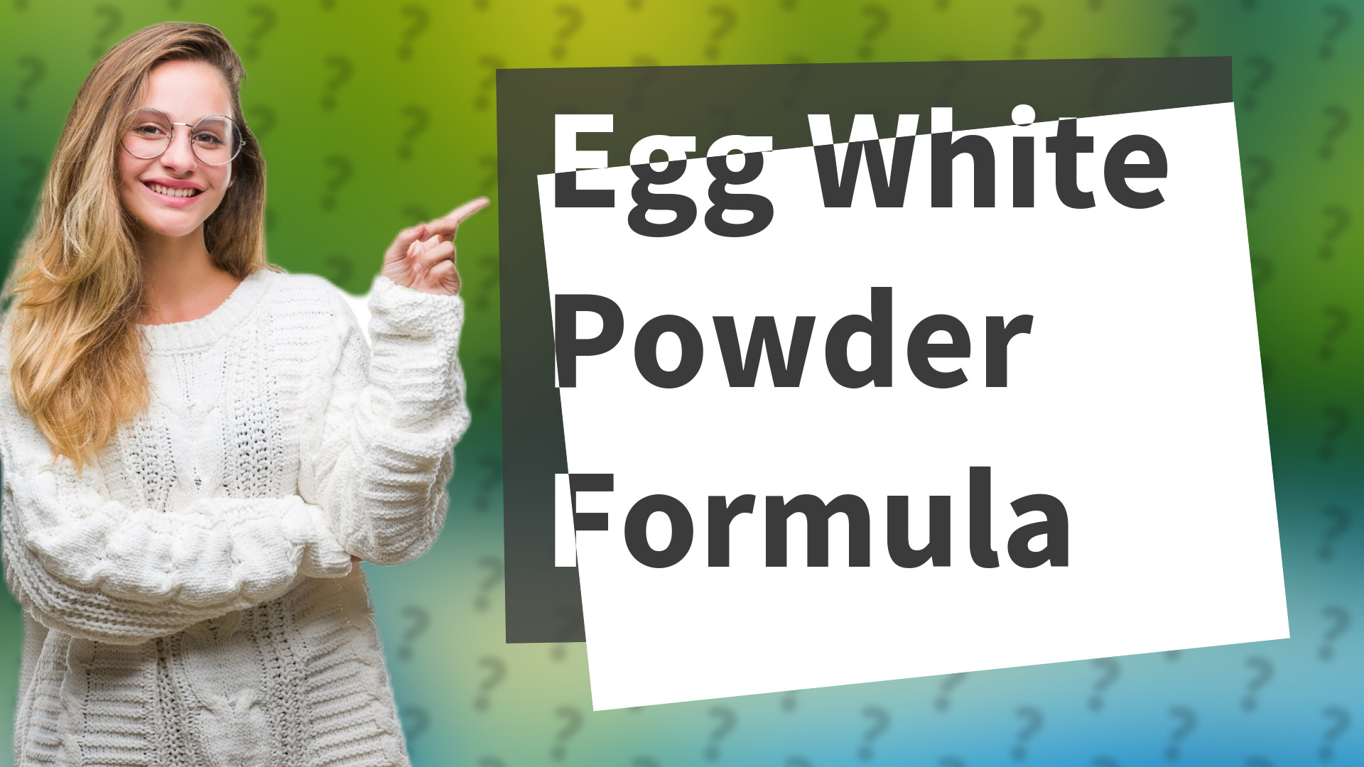 Egg White Powder Formula