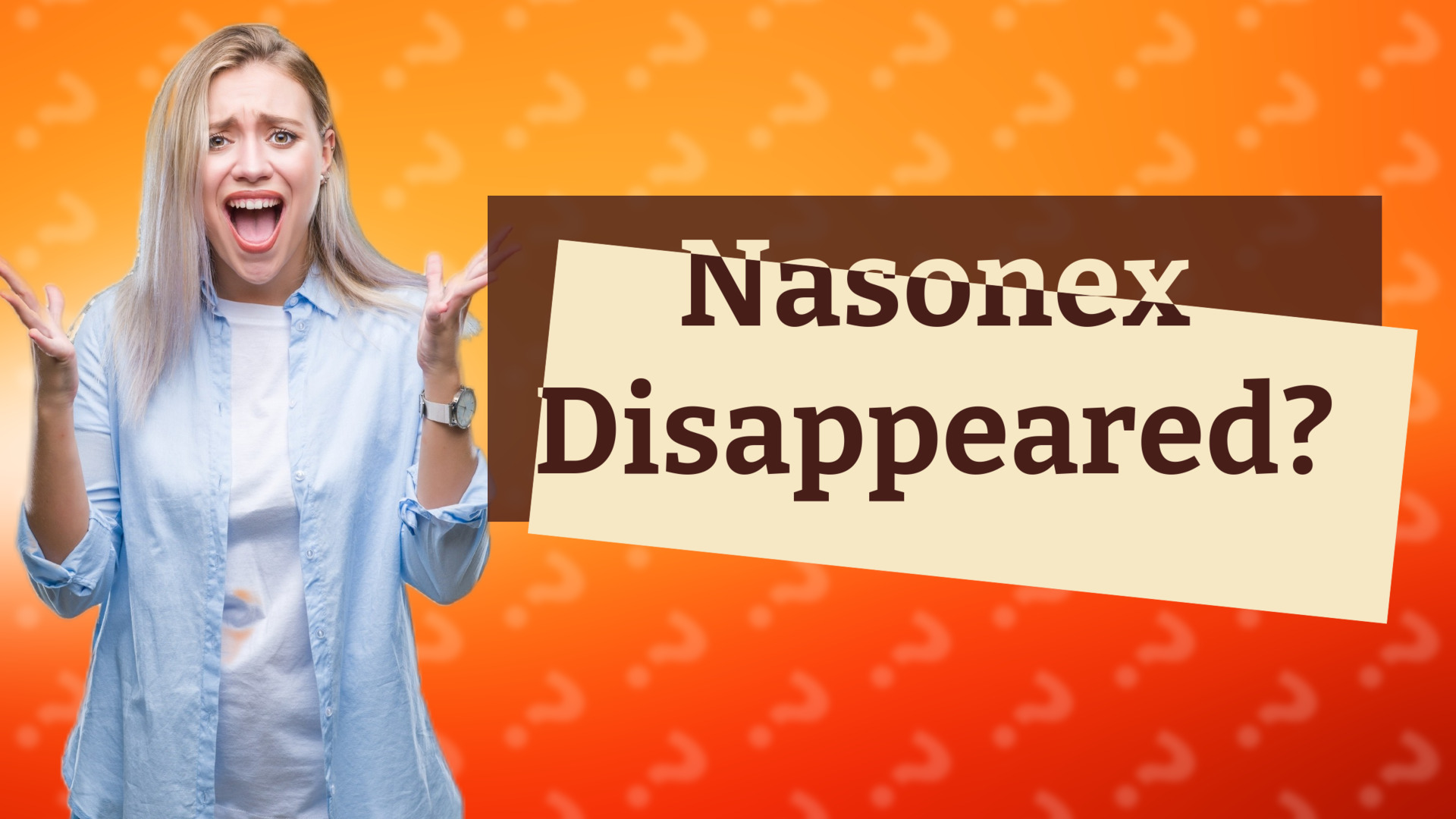 Nasonex Disappeared?