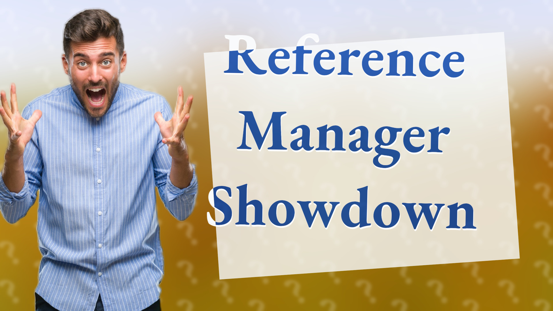 Reference Manager Showdown