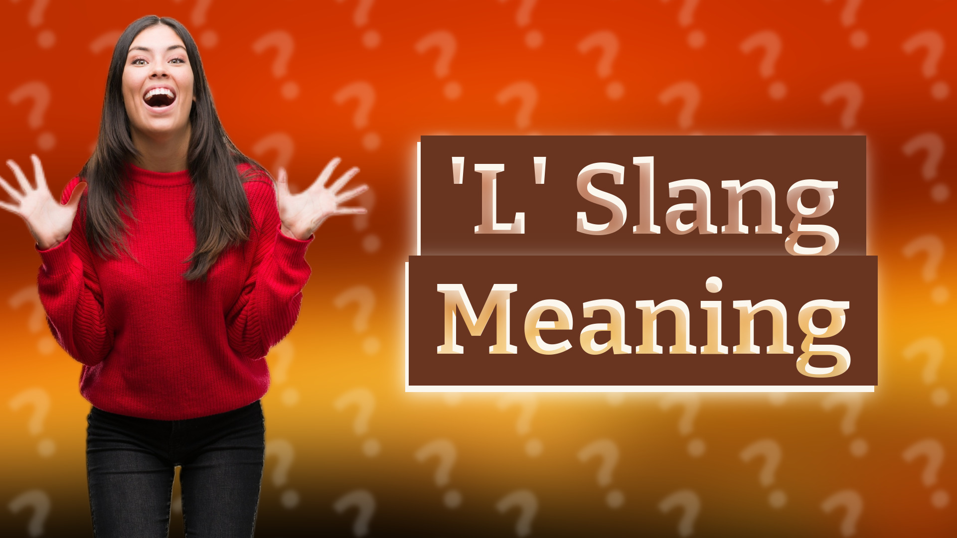'L' Slang Meaning