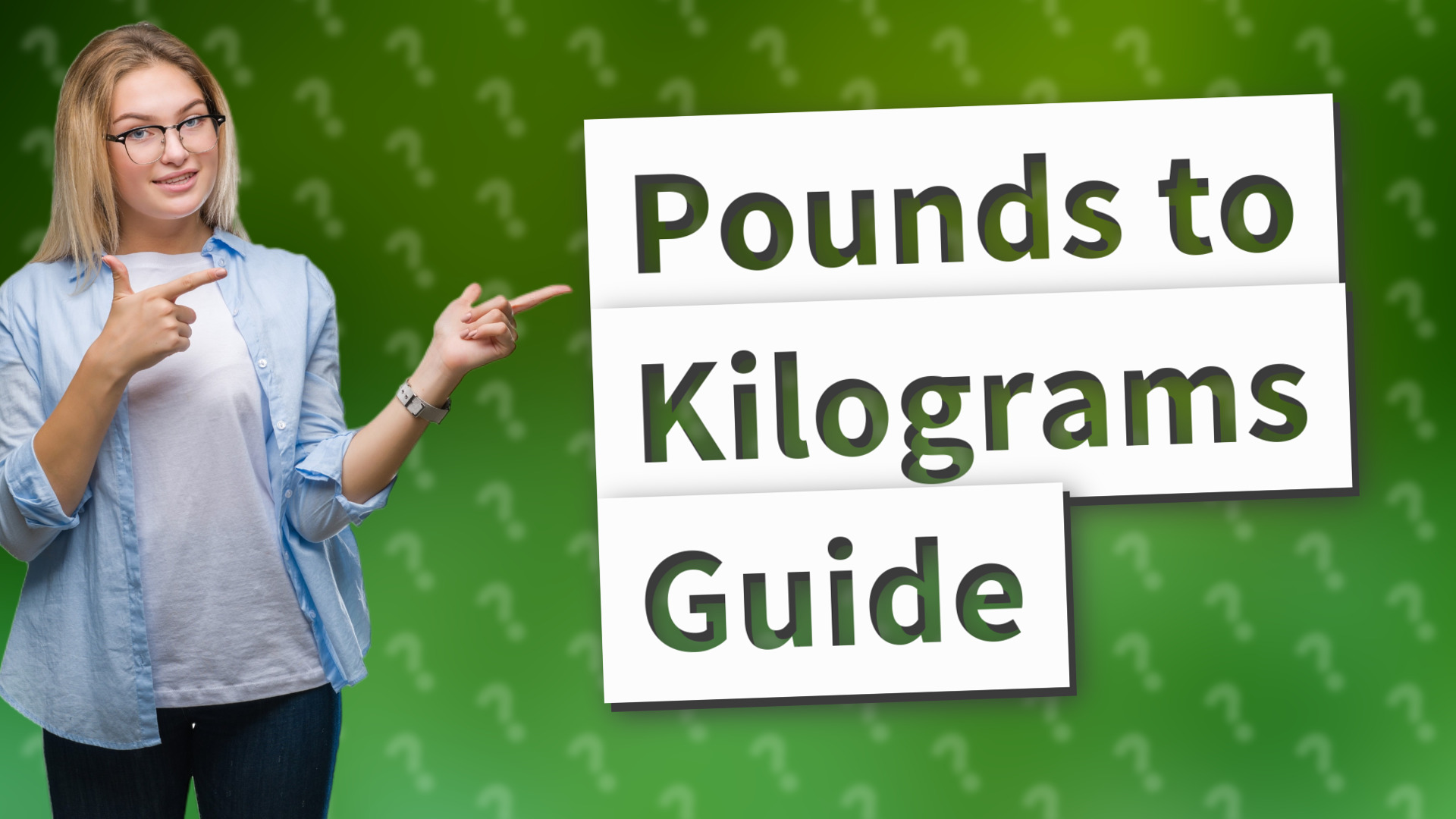 Pounds to Kilograms Guide