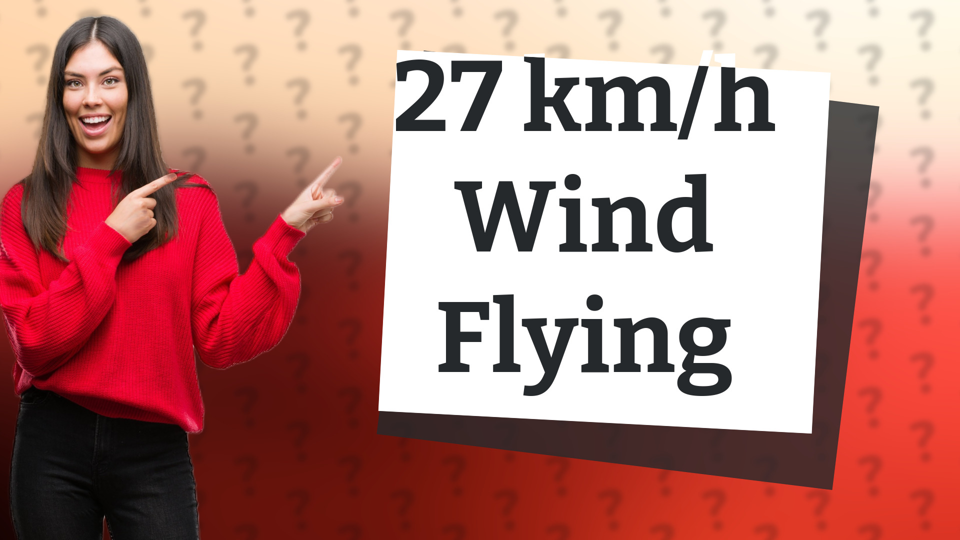 27 km/h Wind Flying