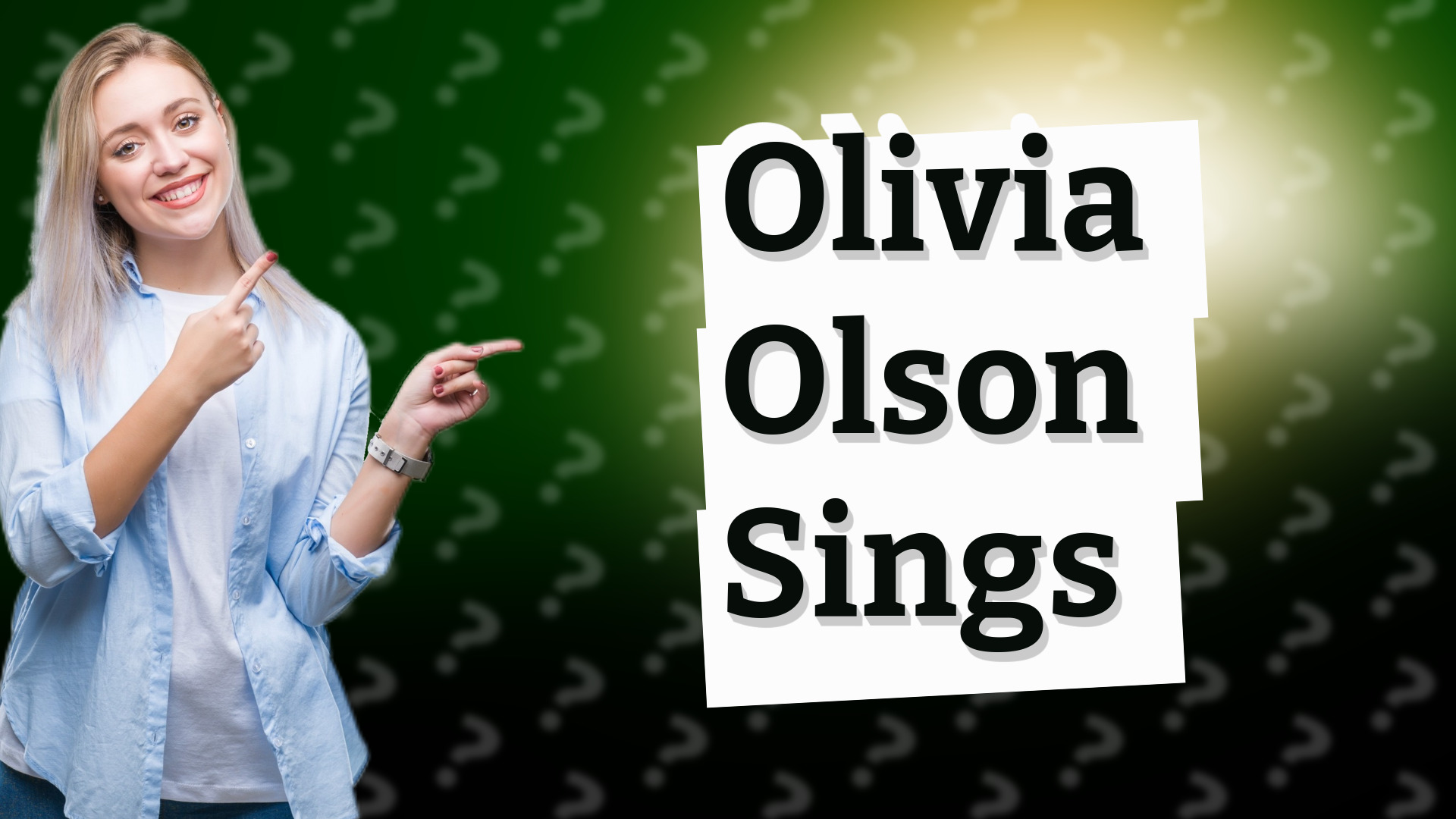 Olivia Olson Sings