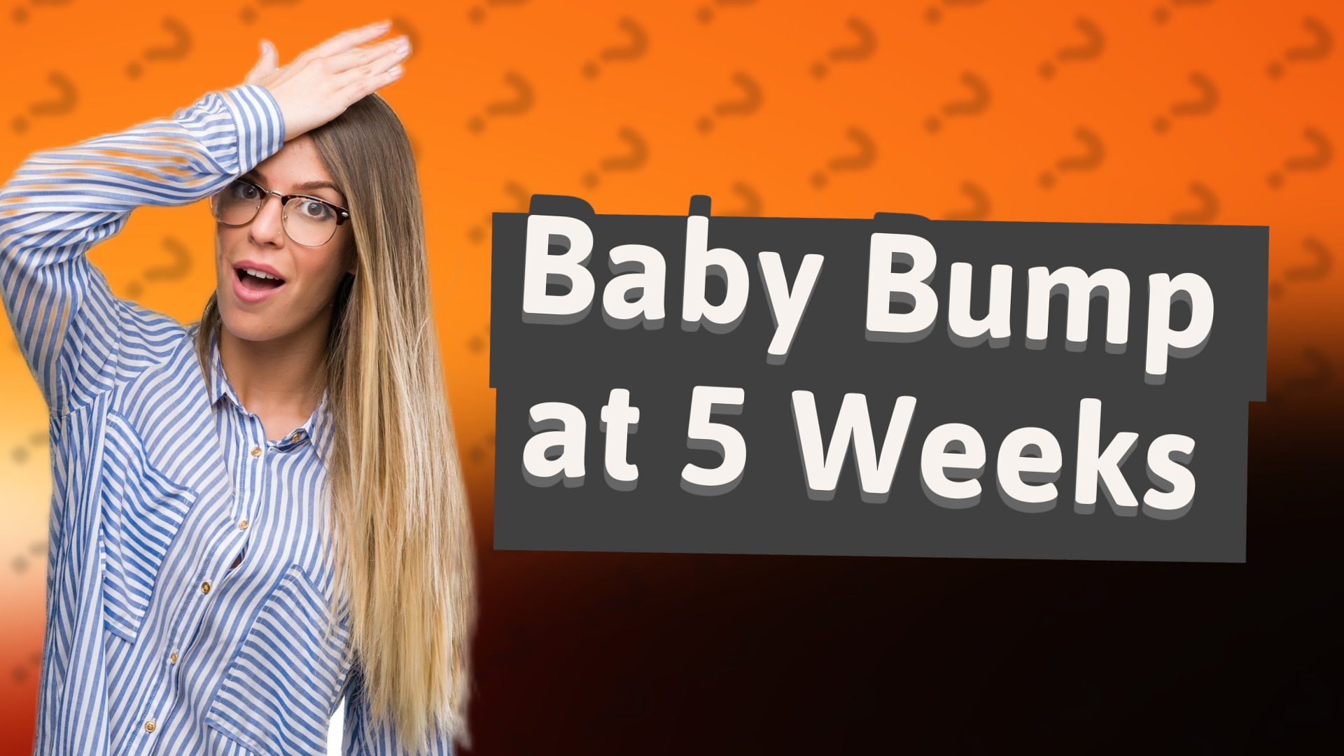 Baby Bump at 5 Weeks