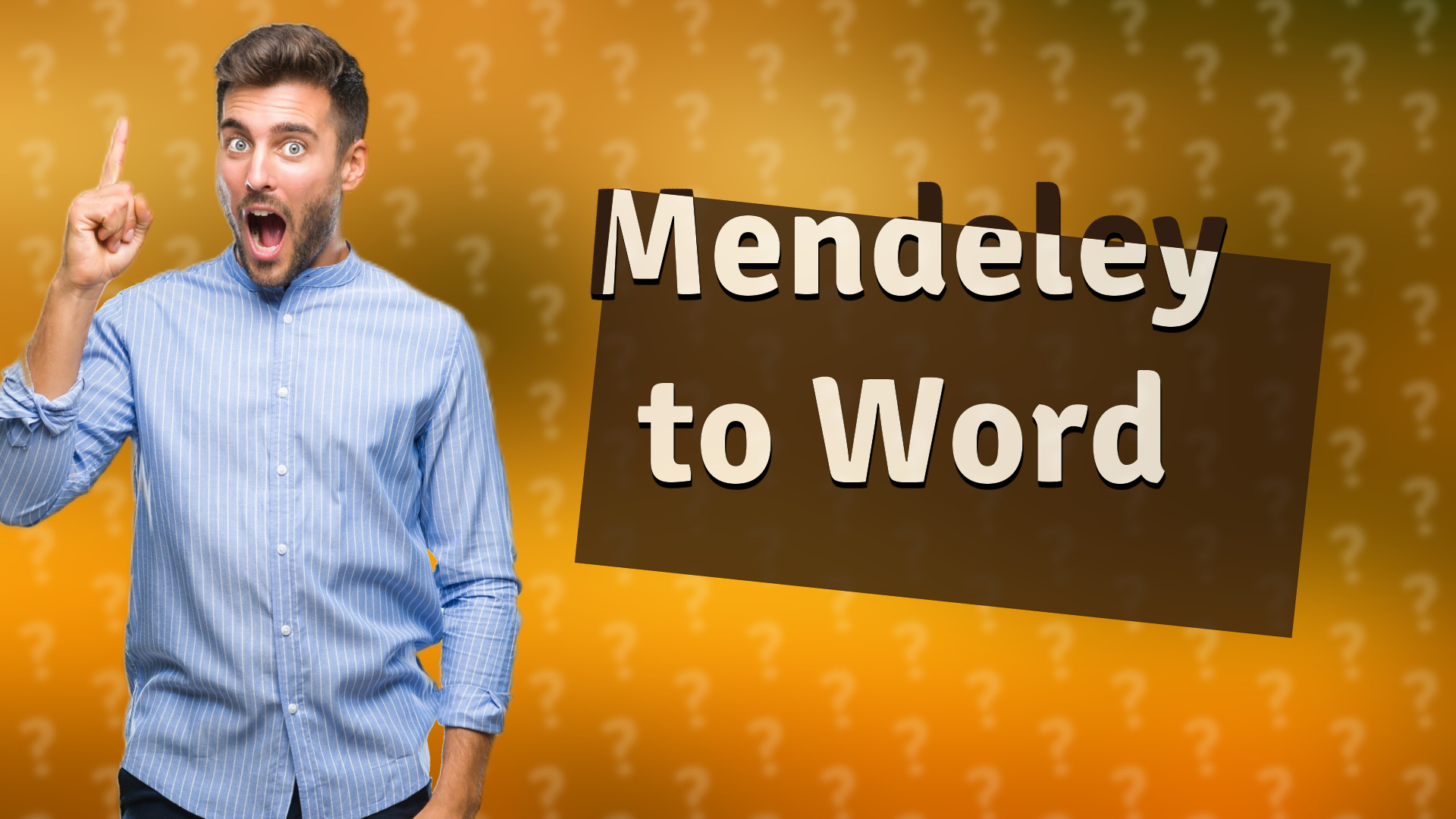 Mendeley to Word