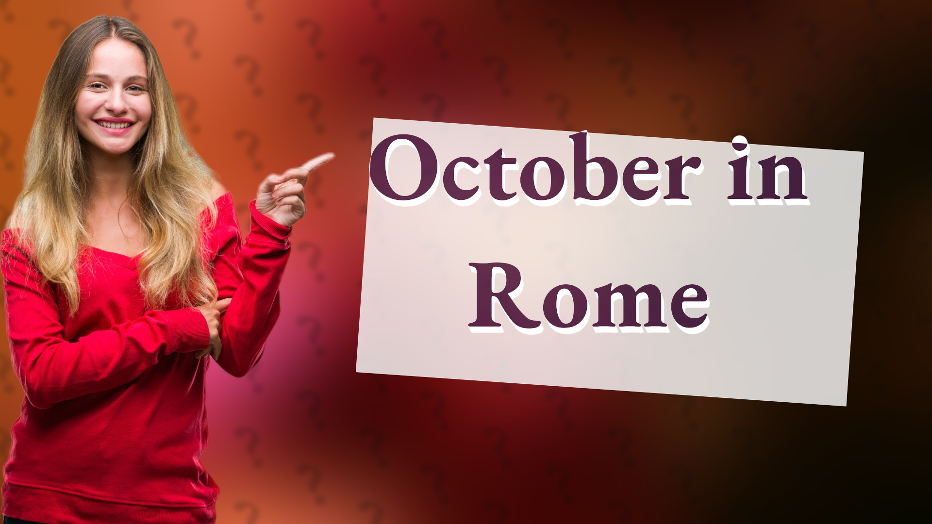 October in Rome