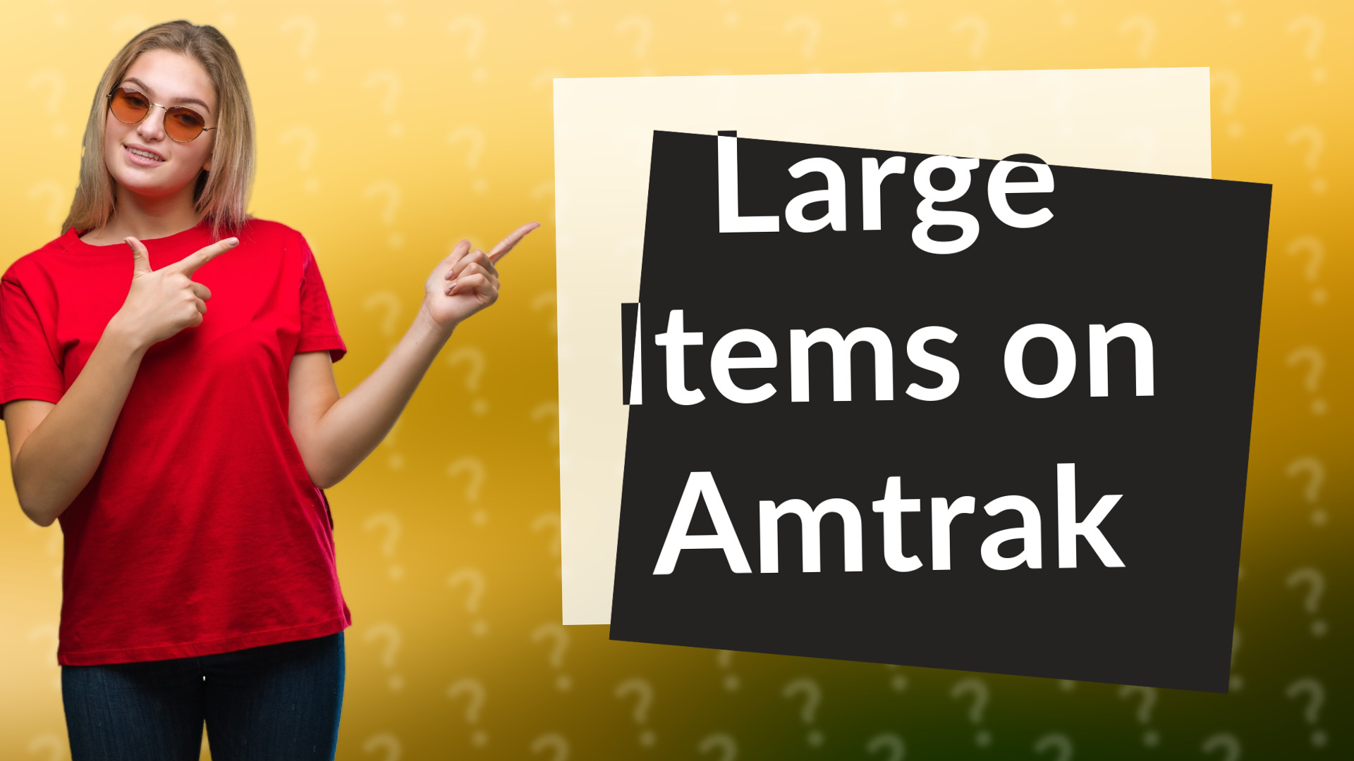 Large Items on Amtrak