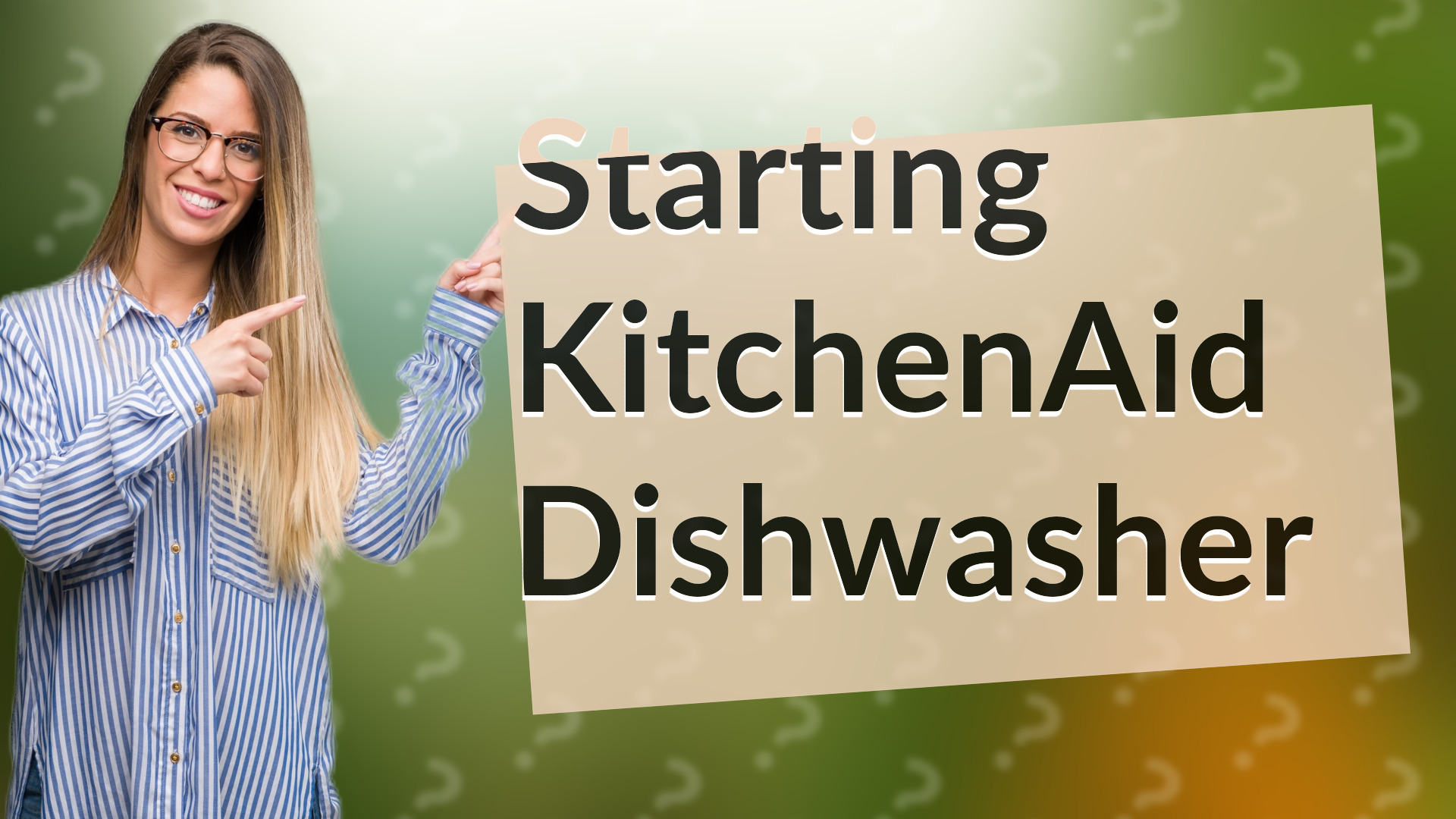 Starting KitchenAid Dishwasher