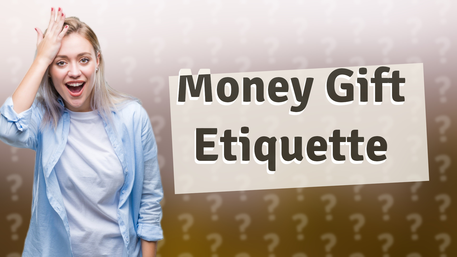Money Gift Etiquette