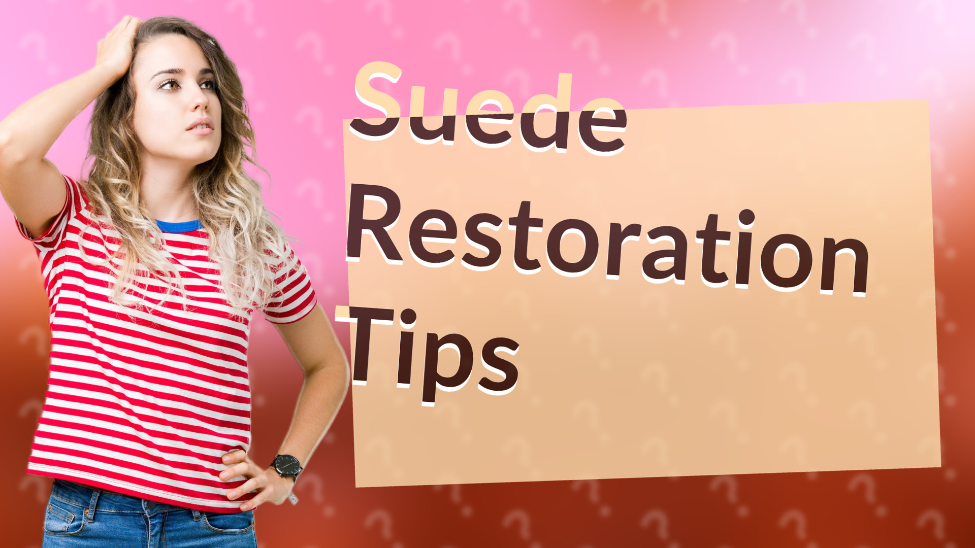Suede Restoration Tips