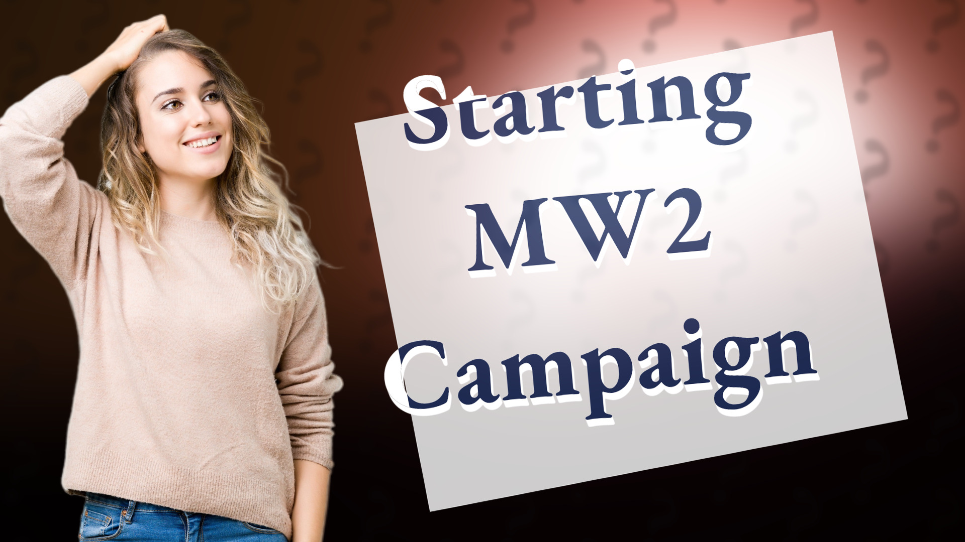 Starting MW2 Campaign