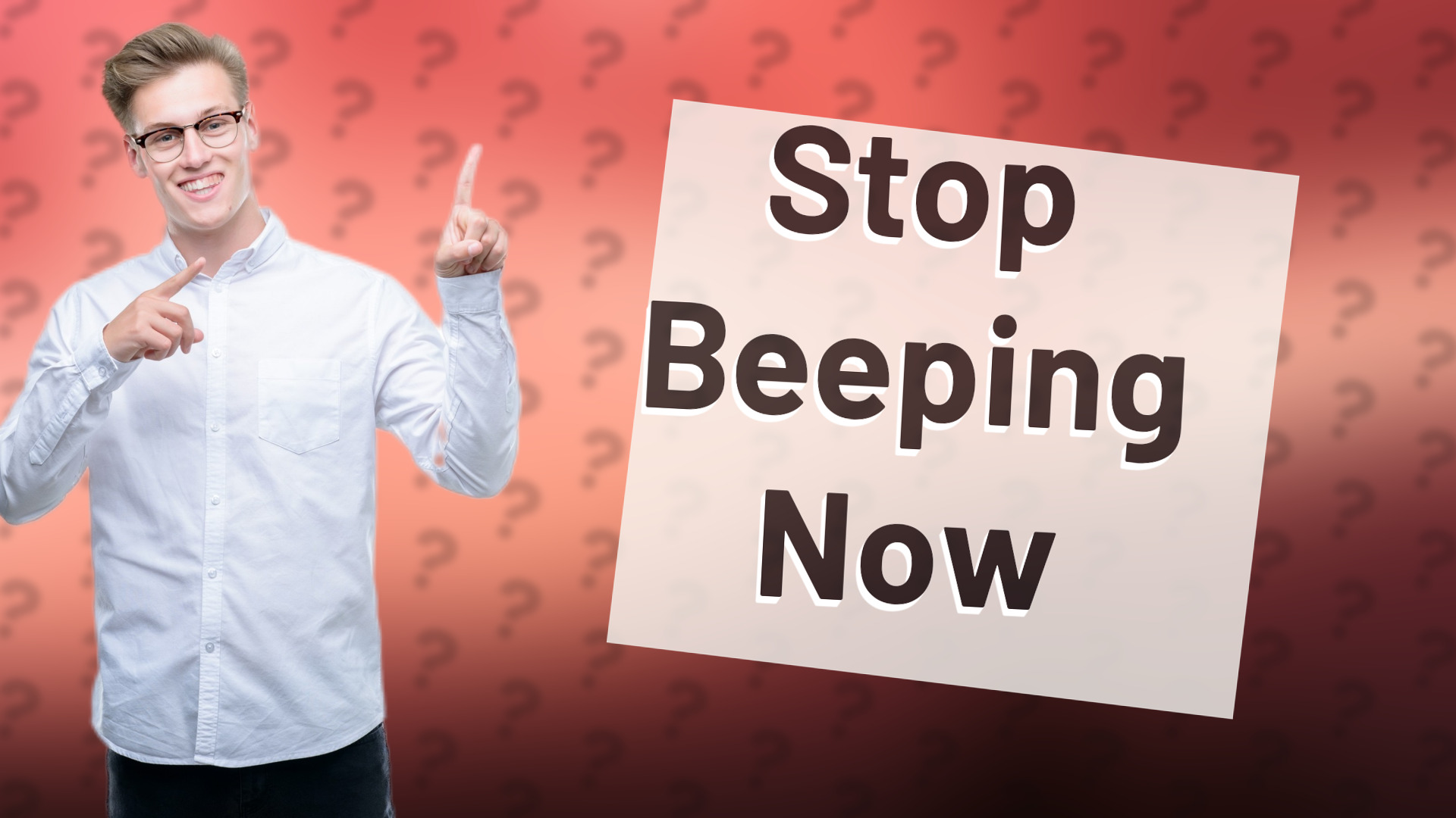 Stop Beeping Now