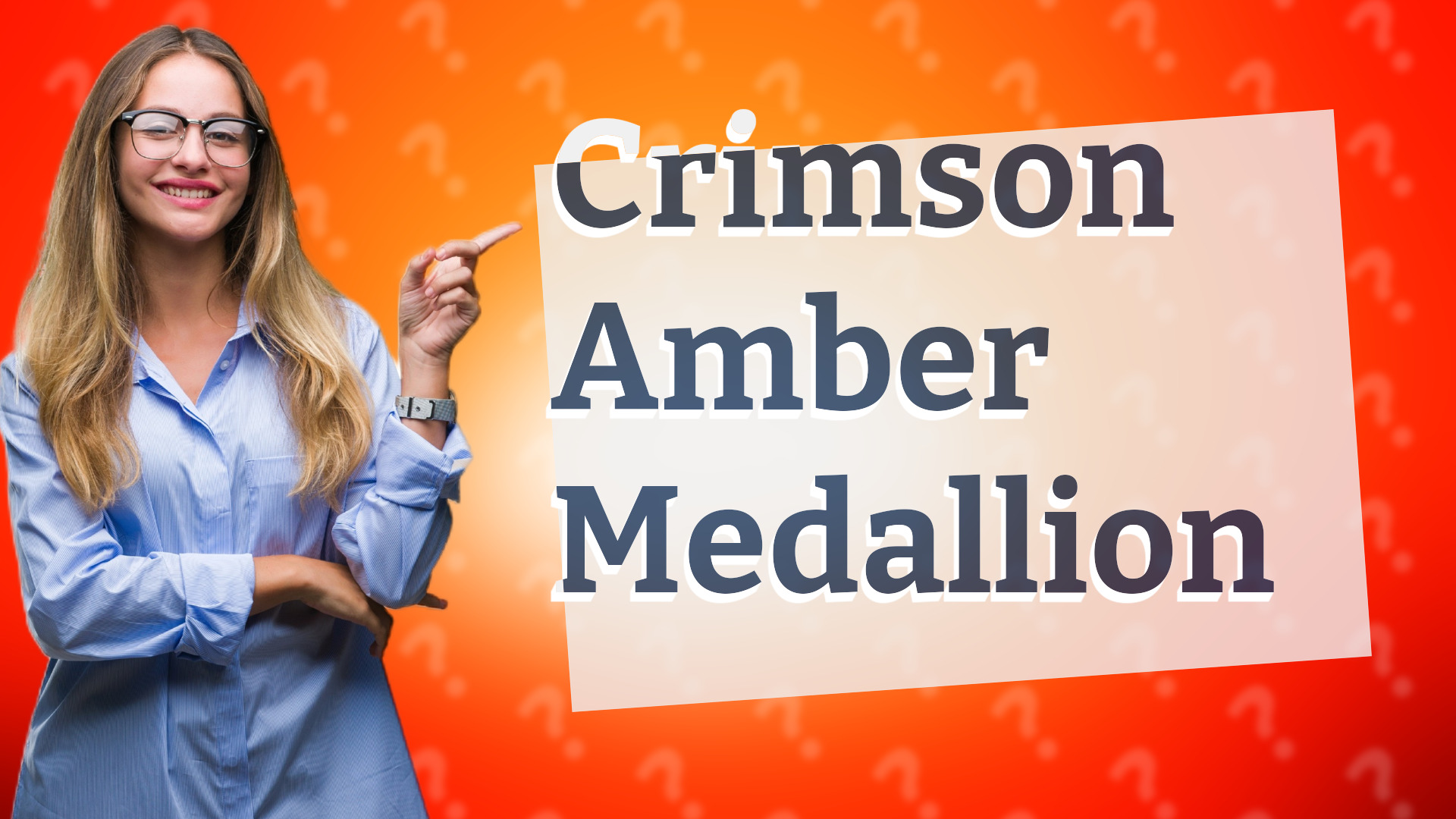 Crimson Amber Medallion