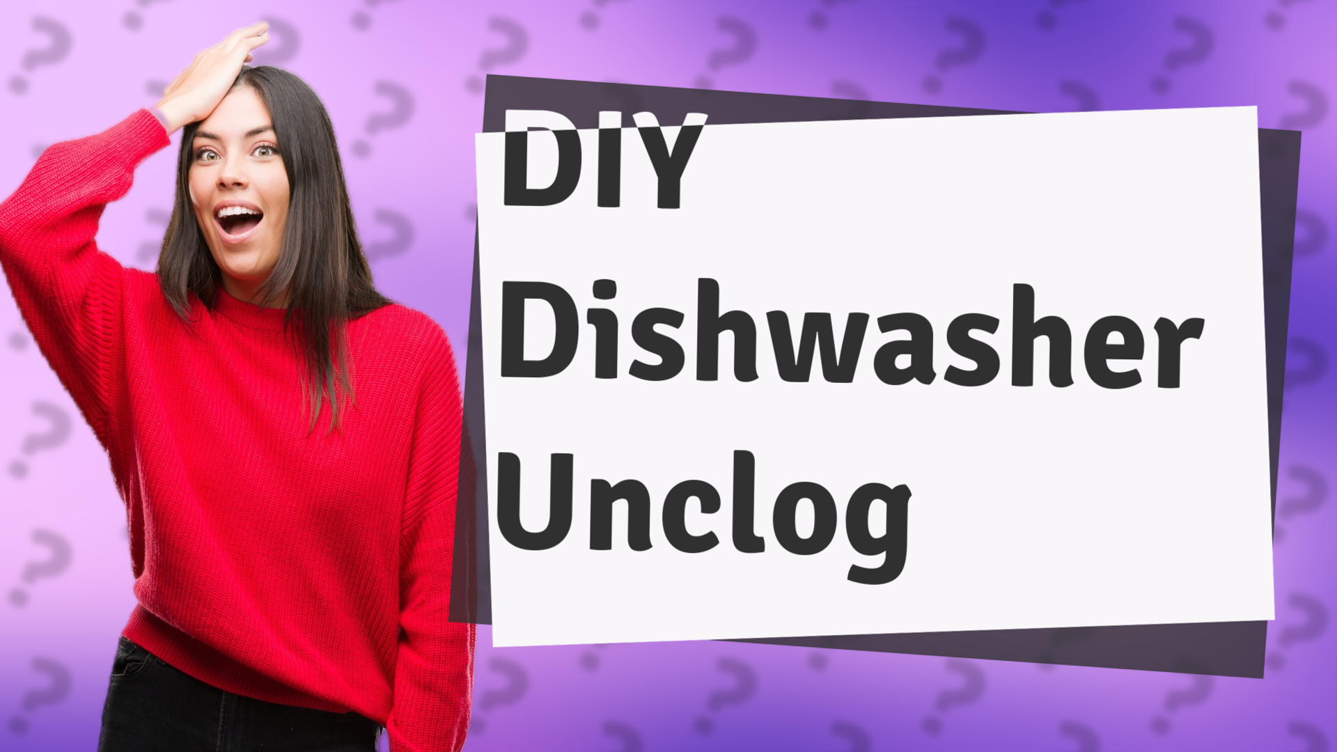DIY Dishwasher Unclog