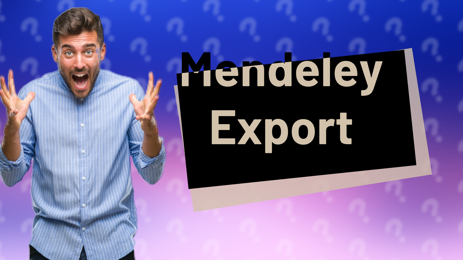Mendeley Export