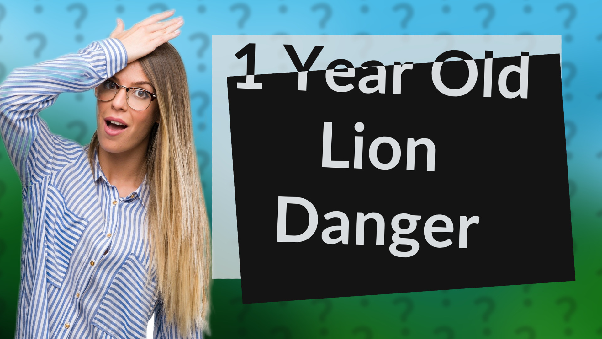1 Year Old Lion Danger