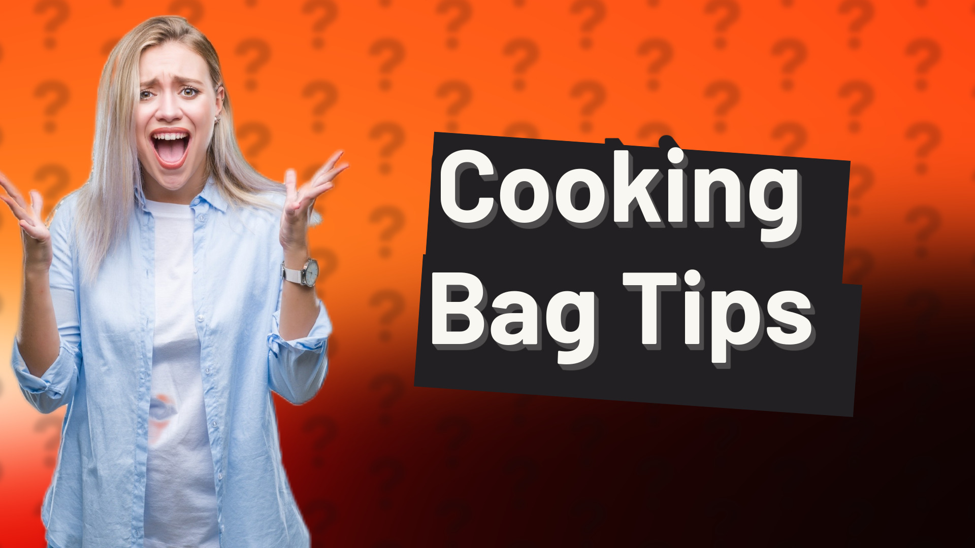 Cooking Bag Tips