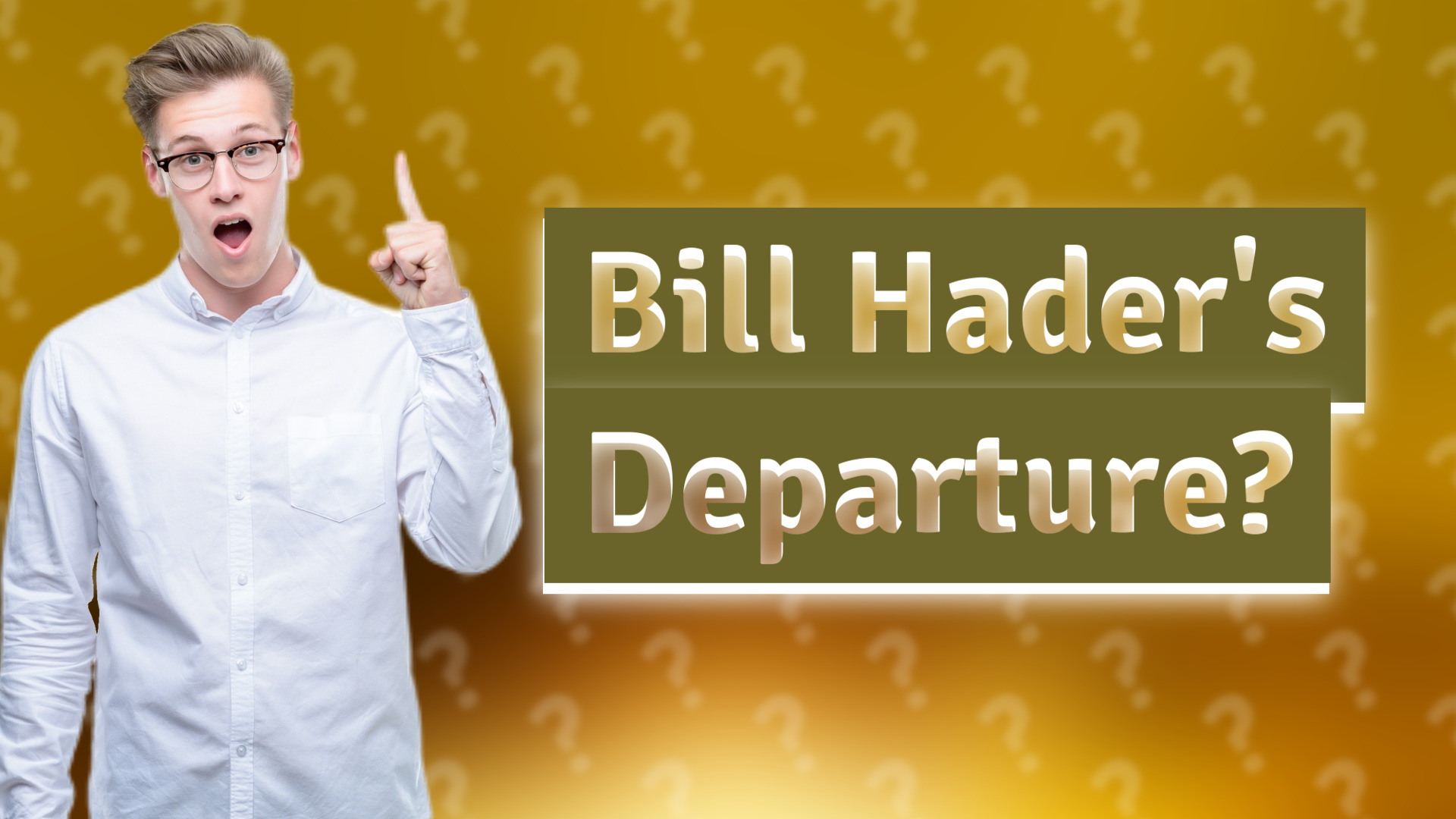 Bill Hader's Departure?