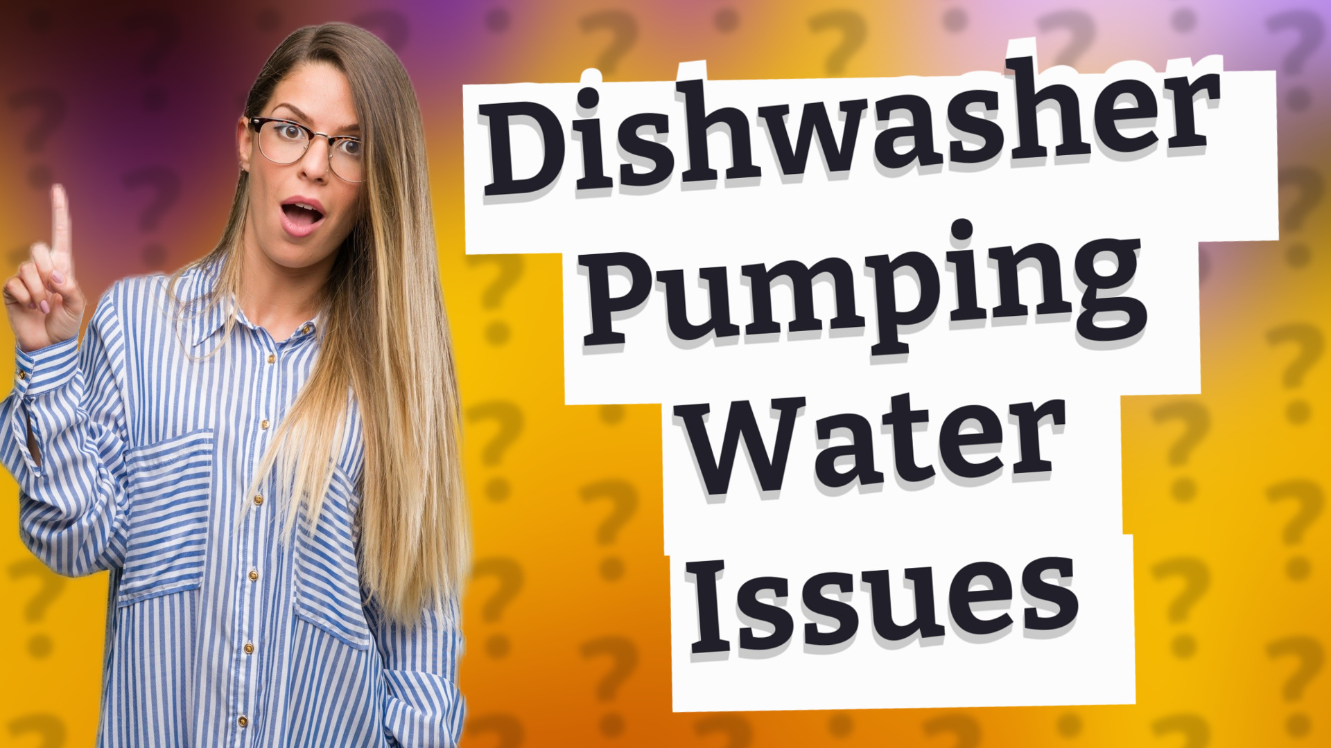Dishwasher Pumping Water Issues