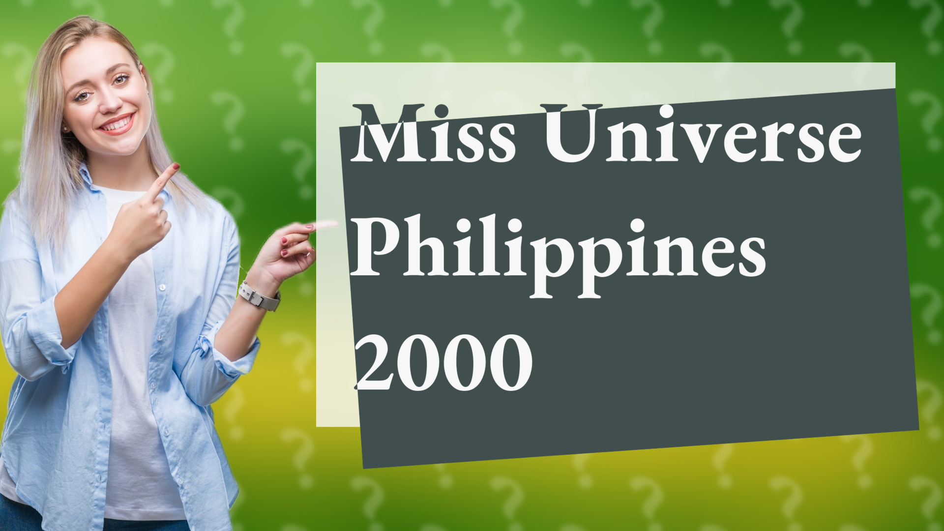 Miss Universe Philippines 2000