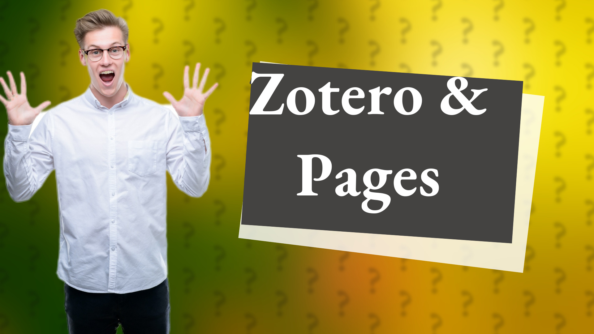 Zotero & Pages