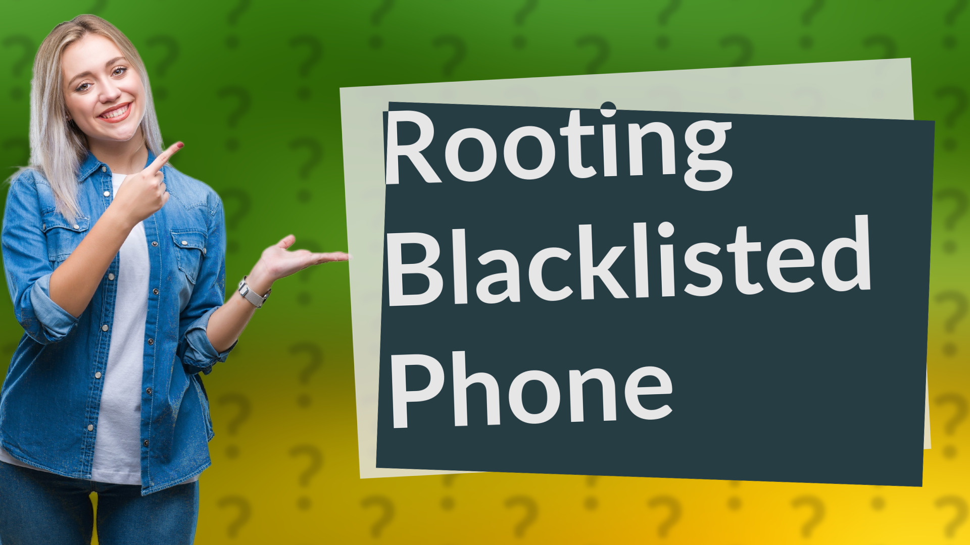 Rooting Blacklisted Phone